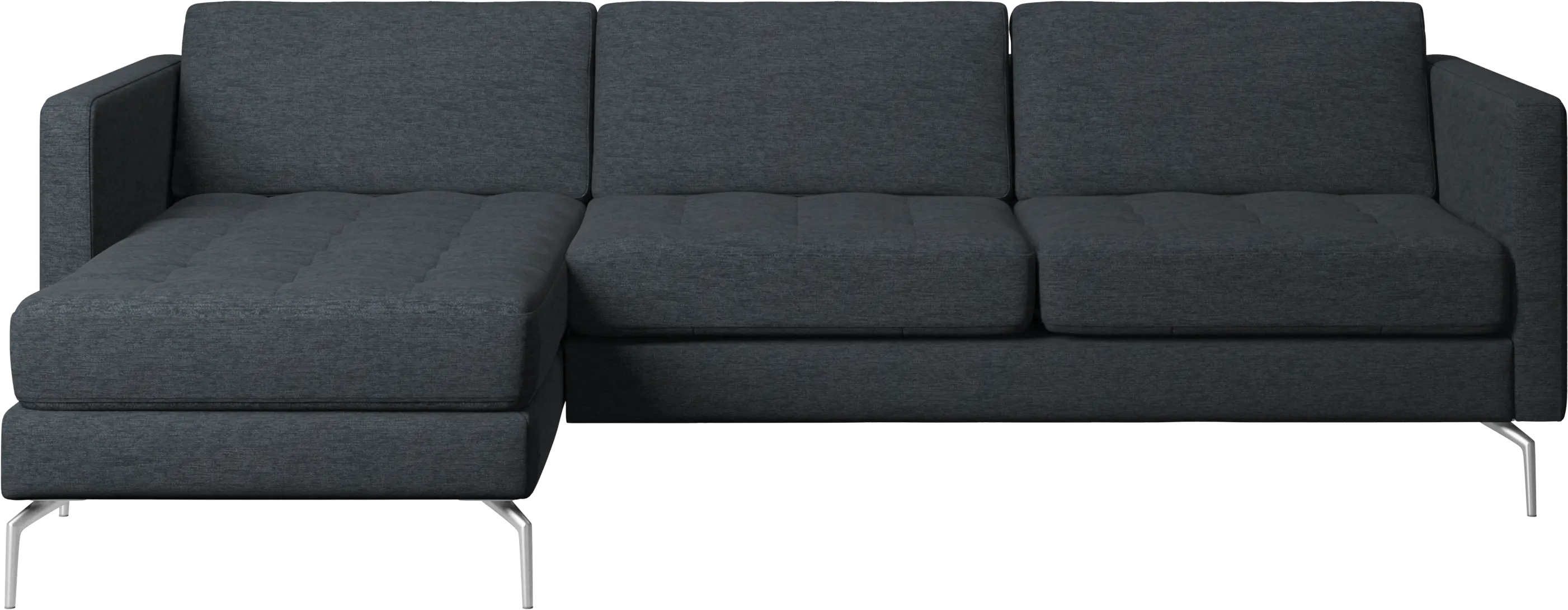 Osaka sofa with resting unit, tufted seat