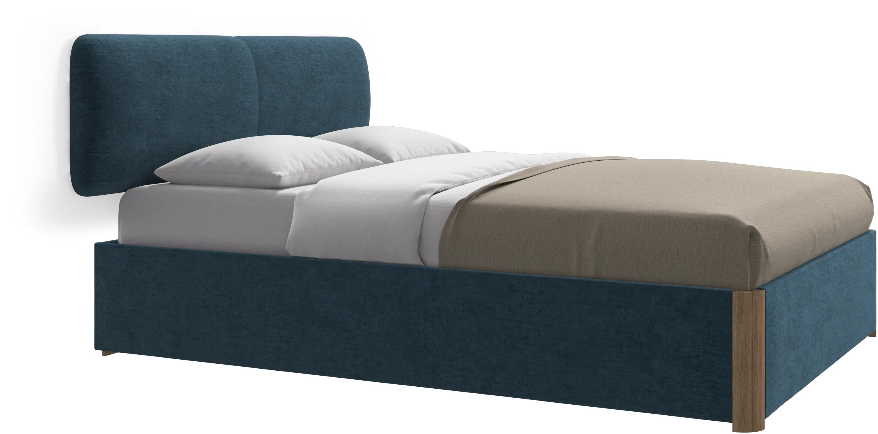 Element bed, wall-mounted headboard, without slats, excl. mattress