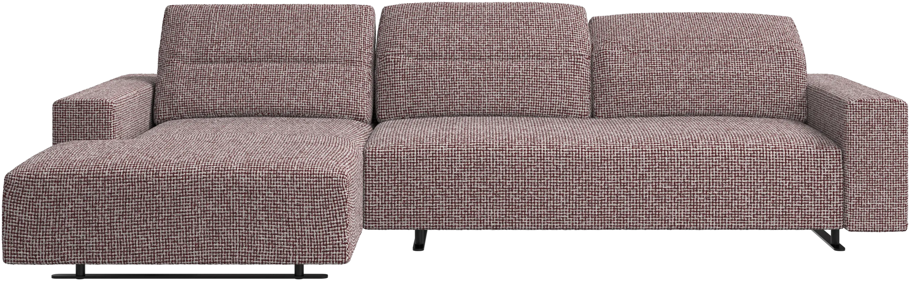 Hampton ソファ アジャスタブルバック、レスティングユニット&両サイド収納付き