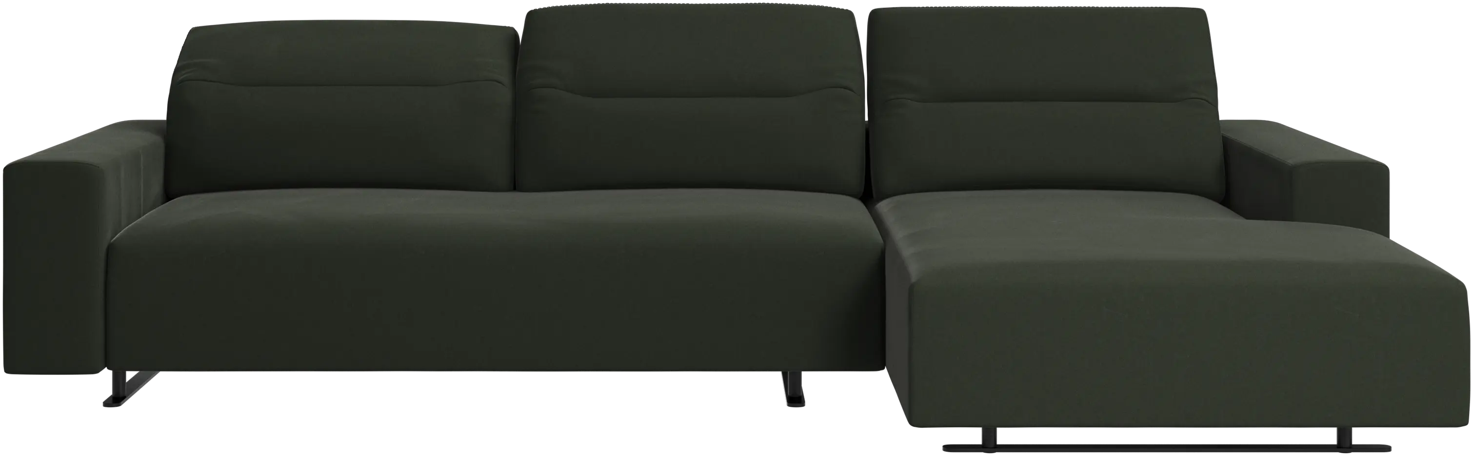 Hampton sofa with adjustable back and resting unit left side