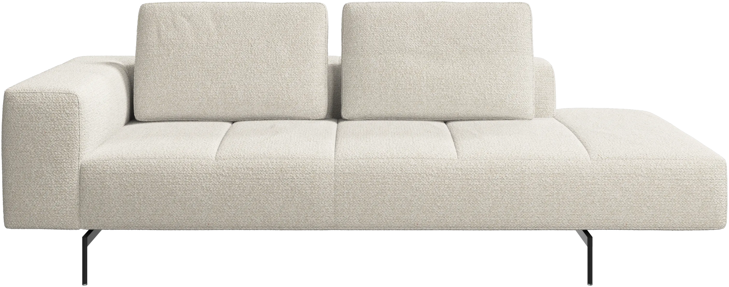 Amsterdam resting module for sofa, armrest left, open end right