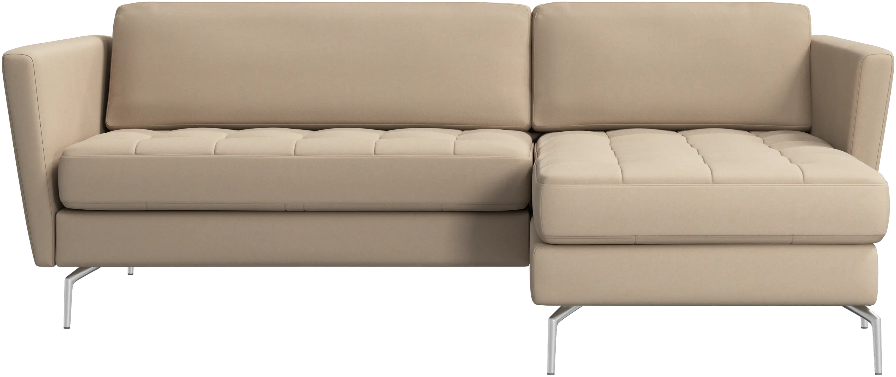 Osaka sofa with resting unit, tufted seat