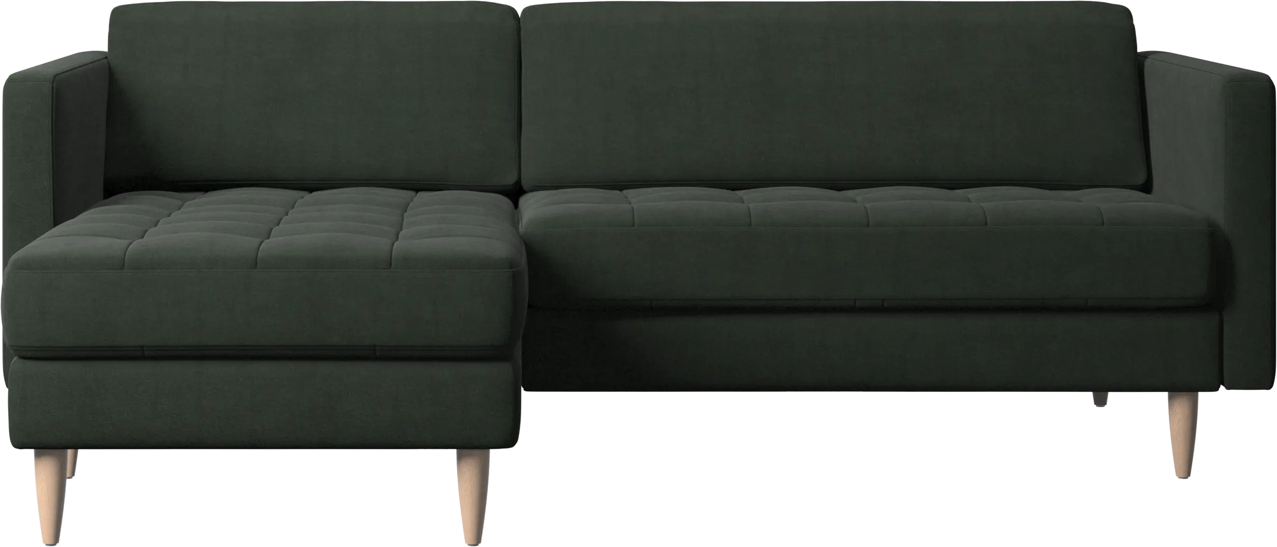 Osaka sofa with resting unit, tufted seat