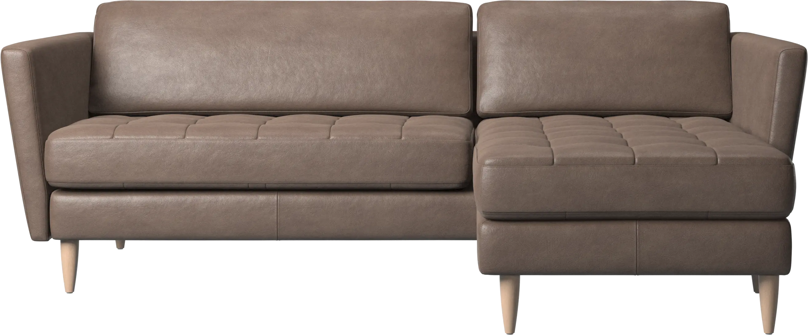 Osaka sofa with resting unit, tufted seat