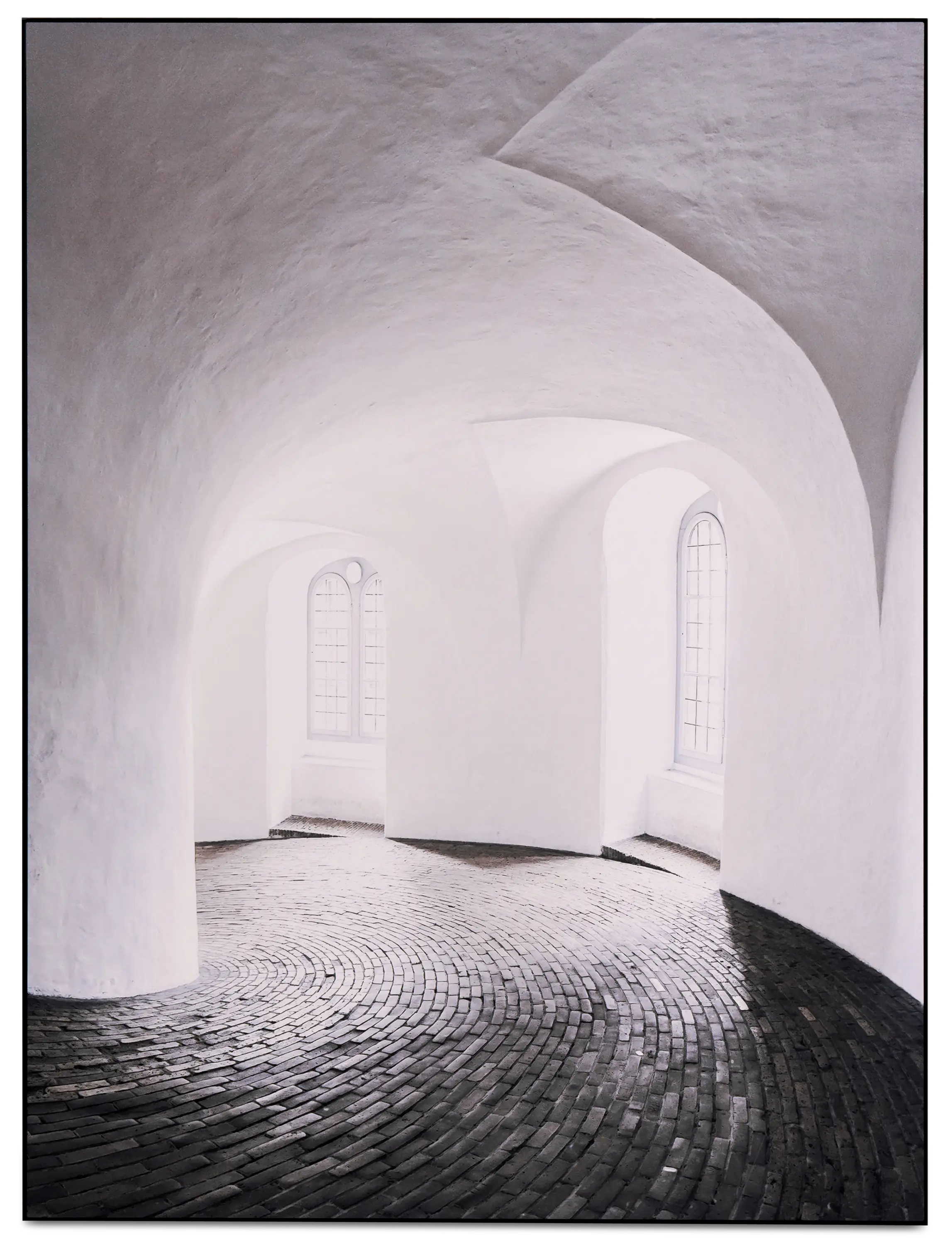 Round tower Copenhagen metal print
