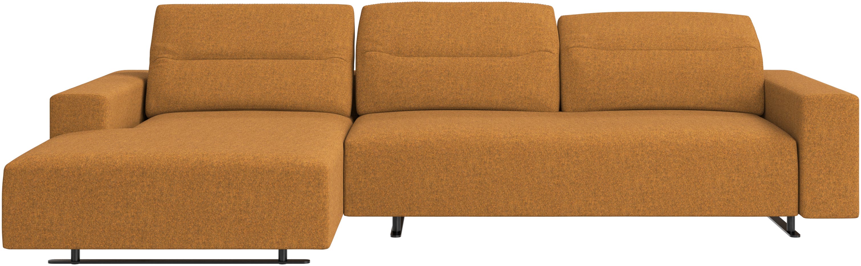 Hampton sofa med justerbar ryg, lounge modul og opbevaring venstre side