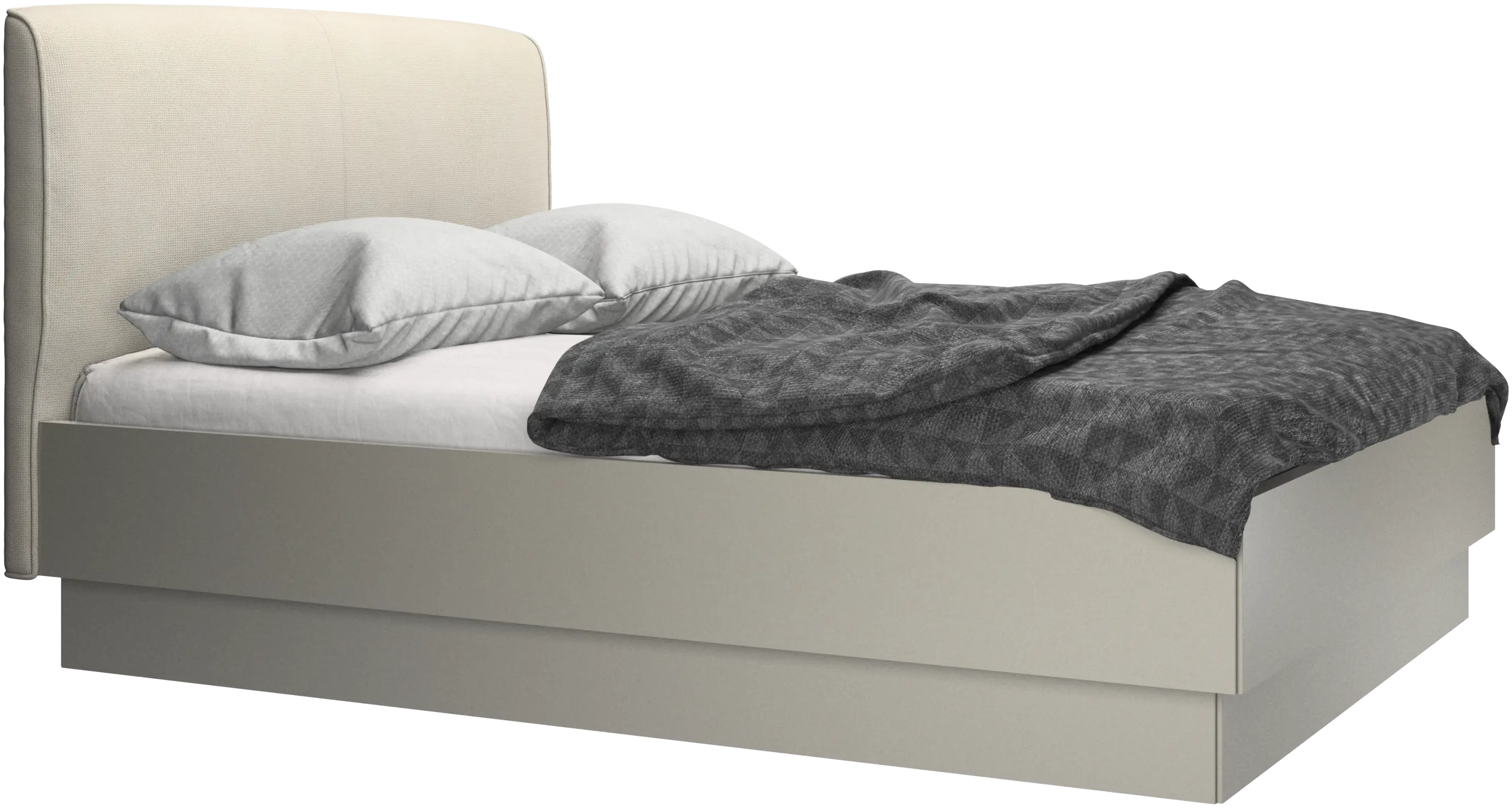 Houston, upholstered bed with storage
