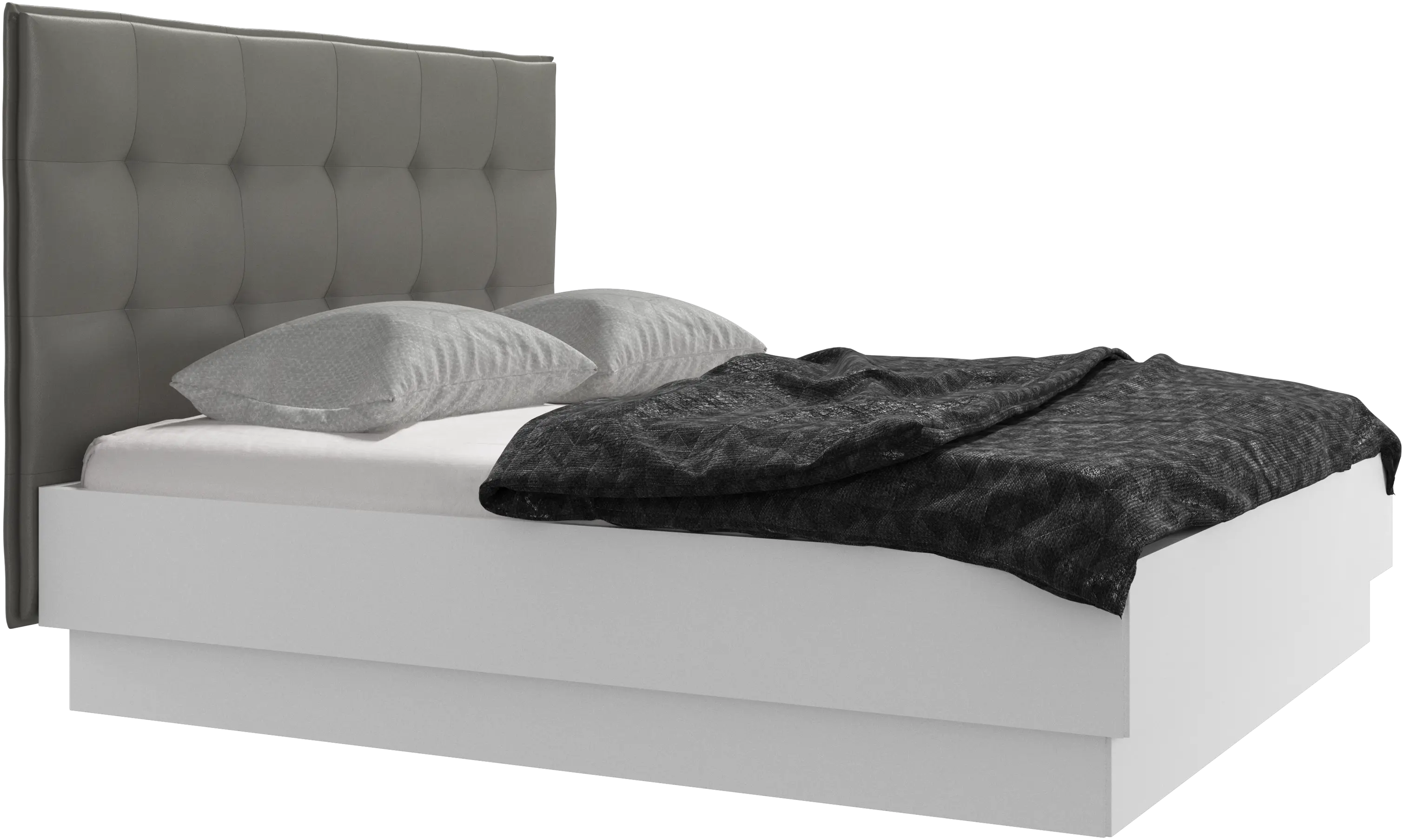 Lugano Bett mit Lattenrost und Staufach unter hochklappbarer Liegefläche, Matratze gegen Aufpreis