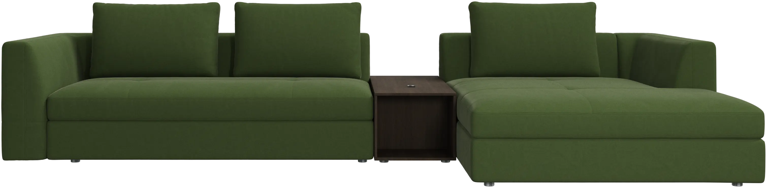 Bergamo chaise longue sofa with storage