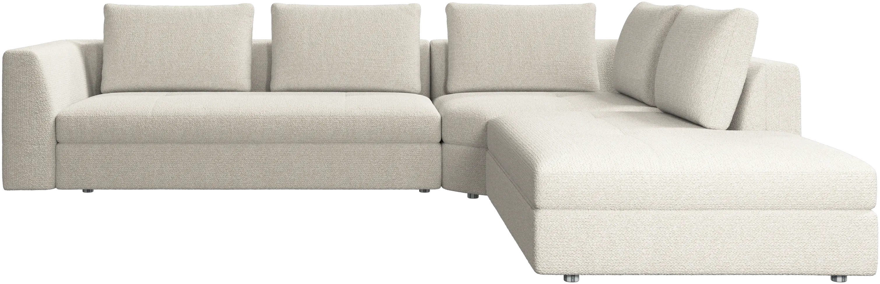 Sofá de esquina Bergamo con módulo lounge