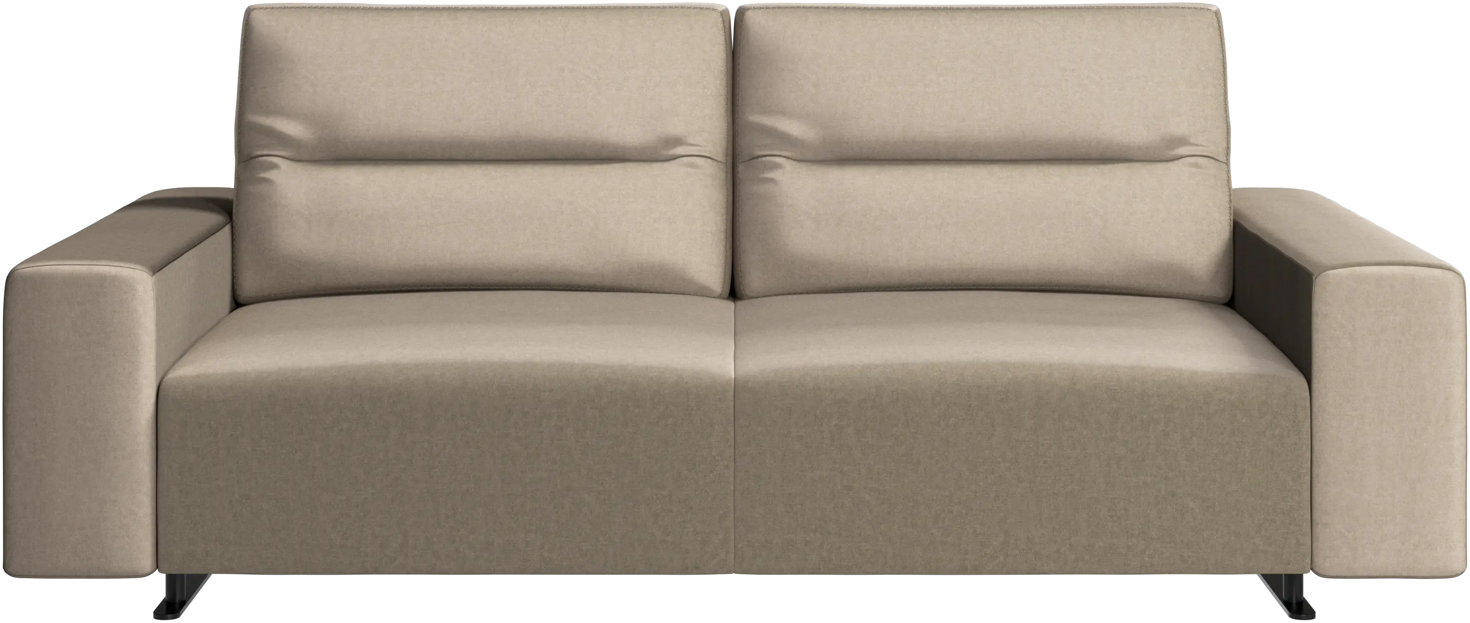 Canapé Hampton avec dossier ajustable et espace de rangement côté droit