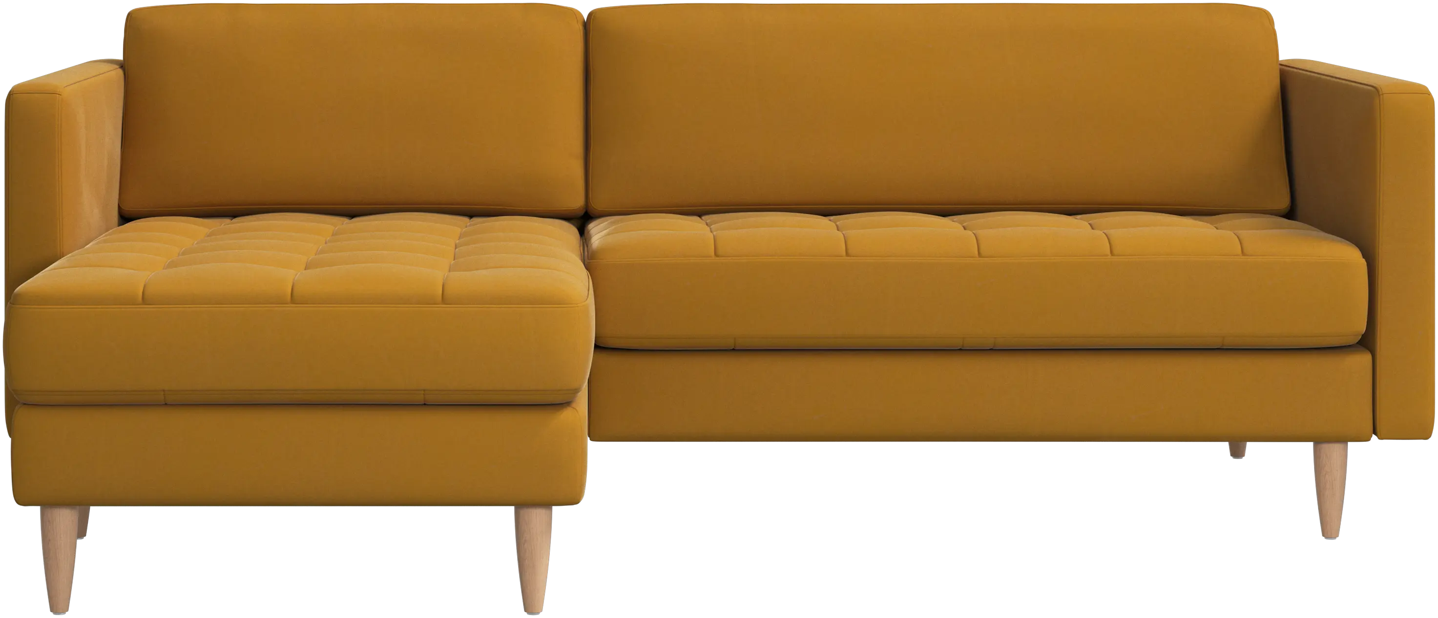 Osaka sofa with resting unit, tufted seat