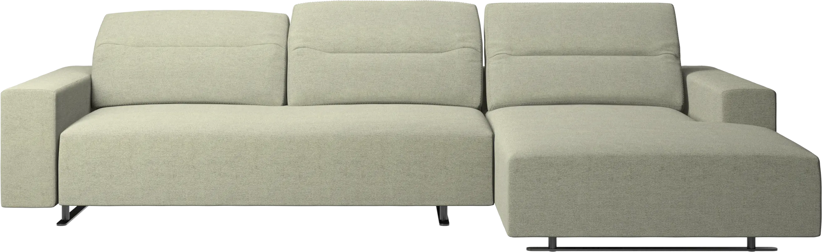 Canapé Hampton avec dossier ajustable et méridienne à gauche