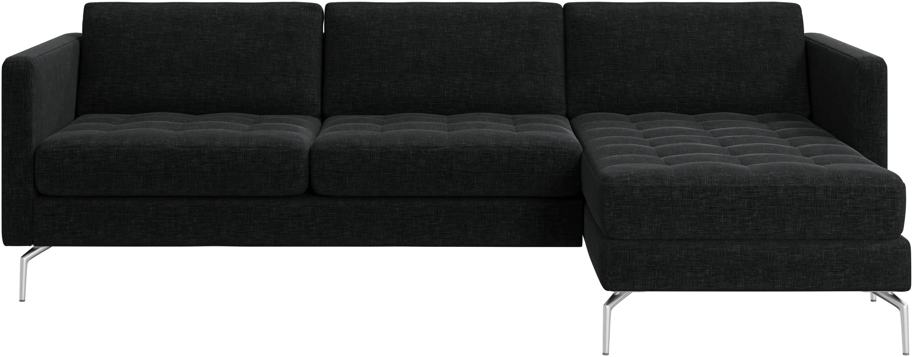 Osaka sofa with resting unit, tufted seat