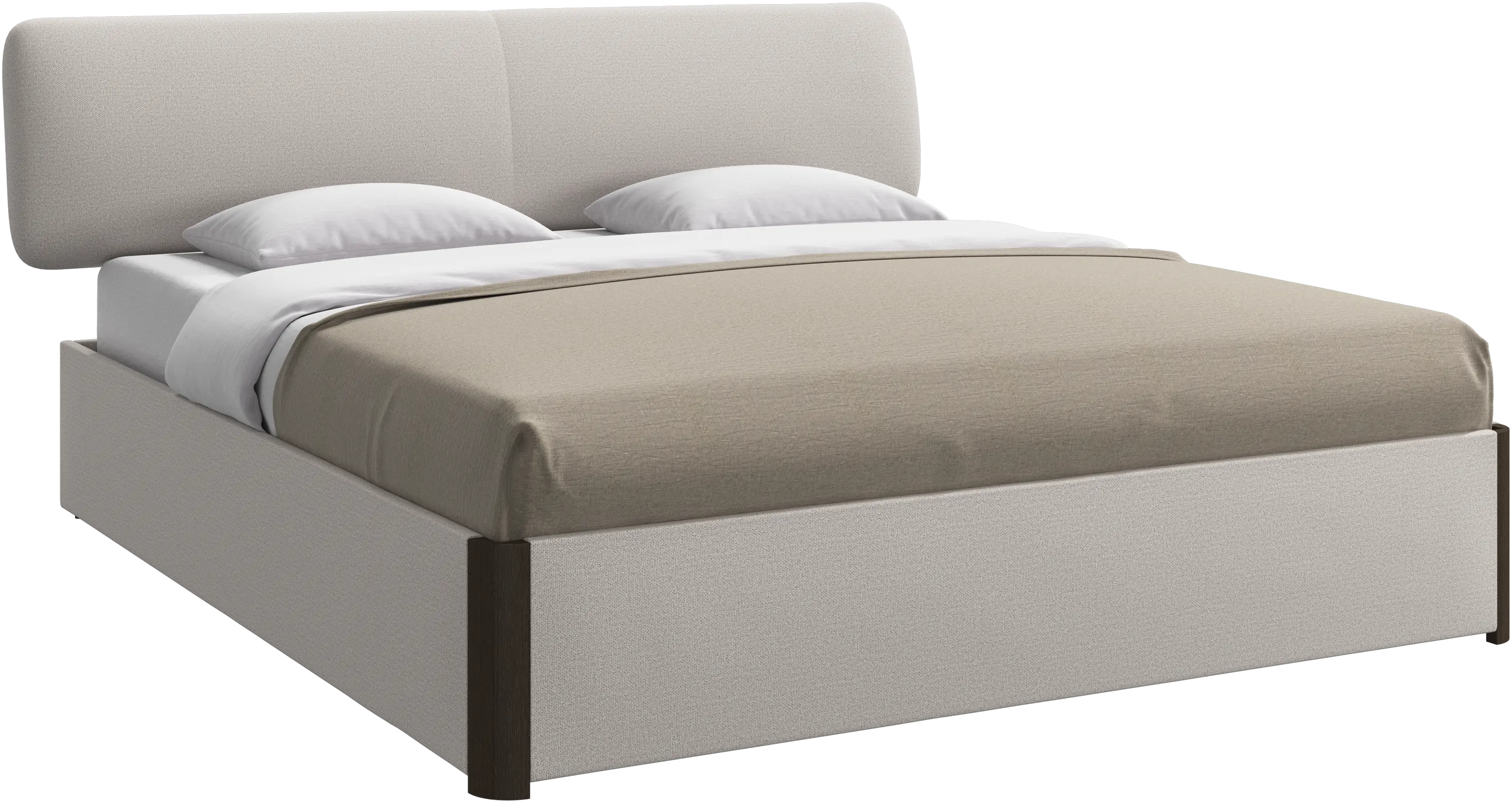 Element bed, bed-mounted headboard, with slats, excl. mattress