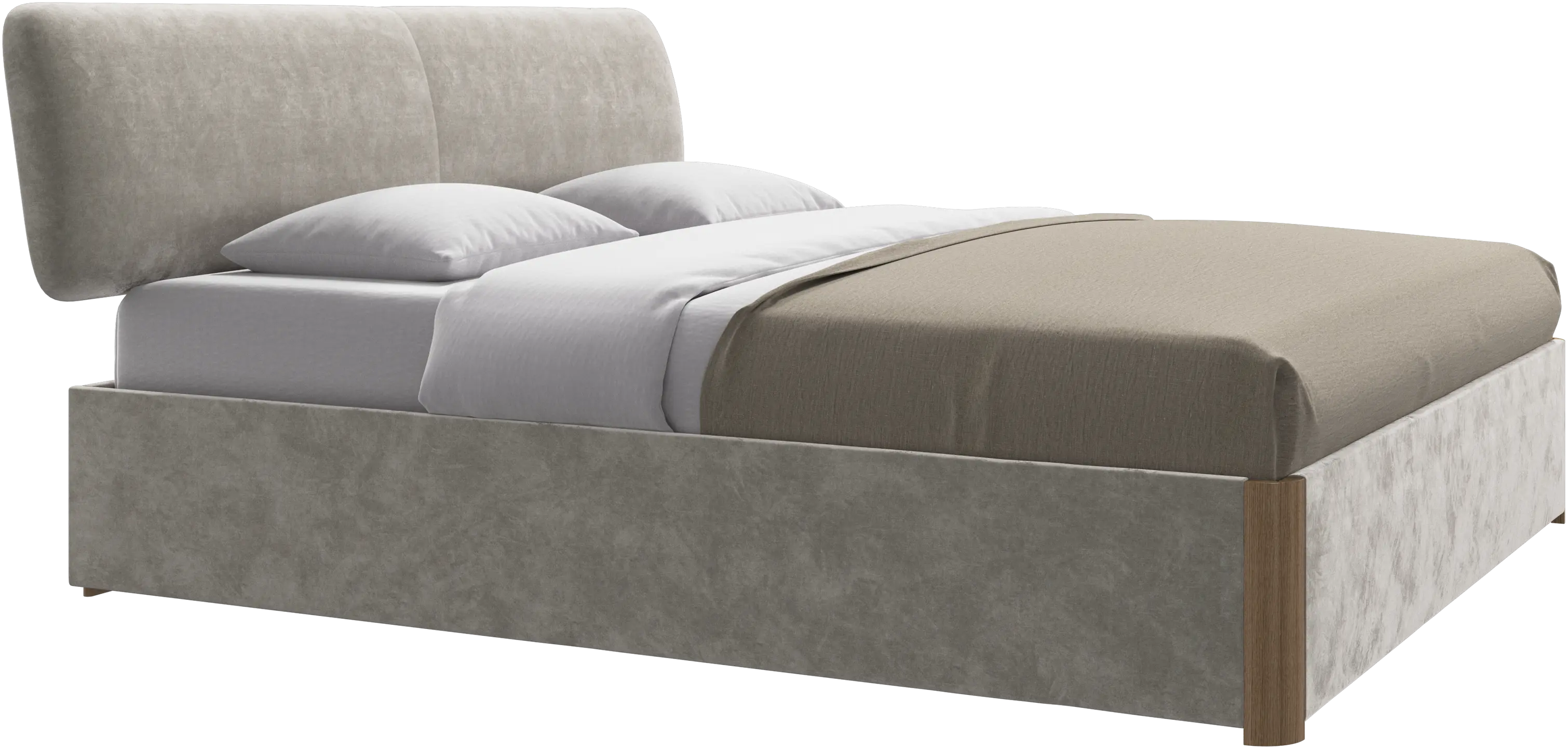 Element cama, cabecero montado en la cama, sin láminas, excl. colchón
