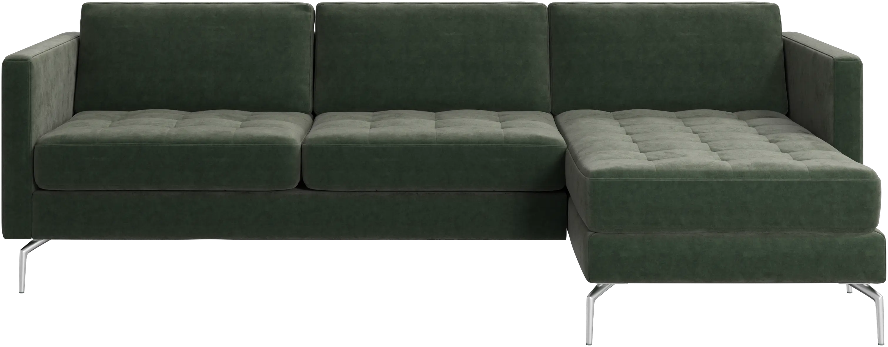 Osaka sofa with resting unit, tufted seat