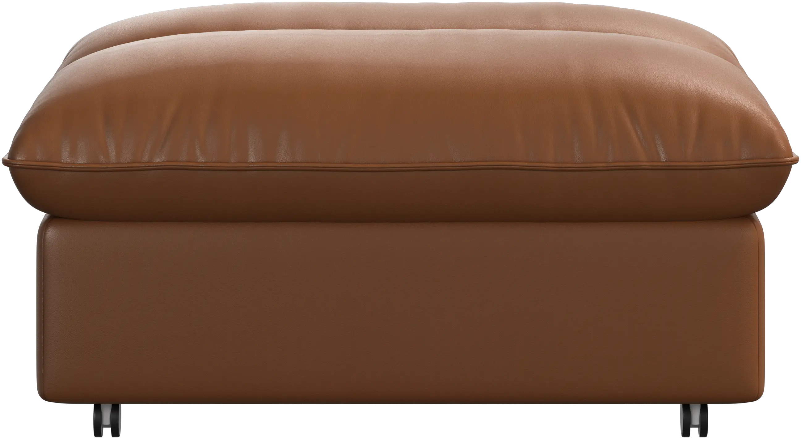 Southampton pouf on wheels with storage