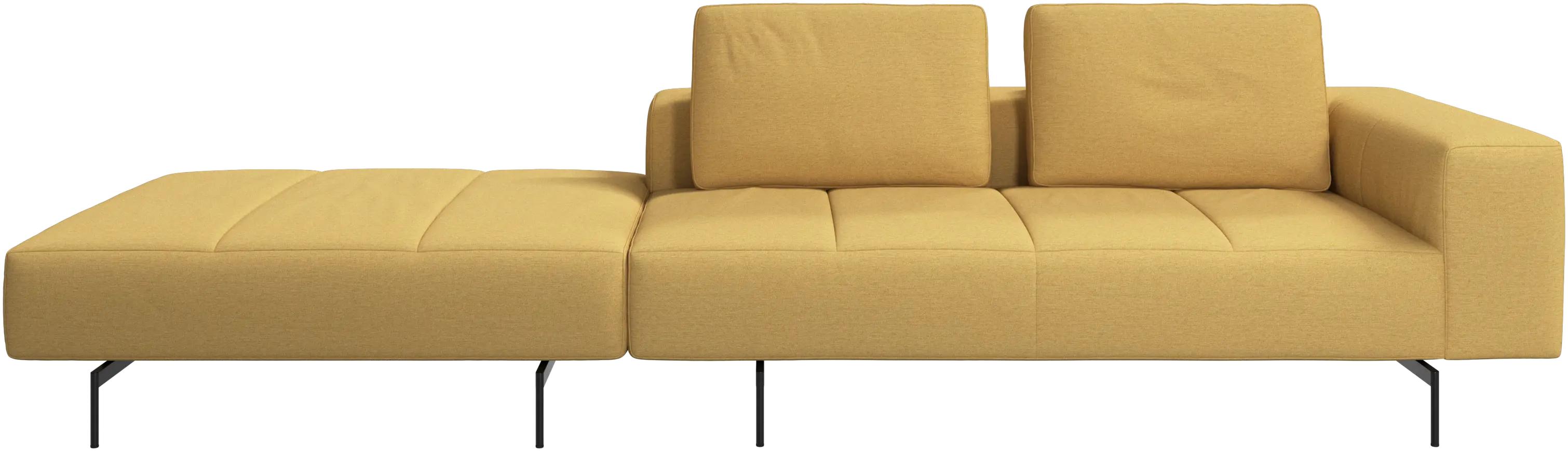 Amsterdam sofa with footstool on left side