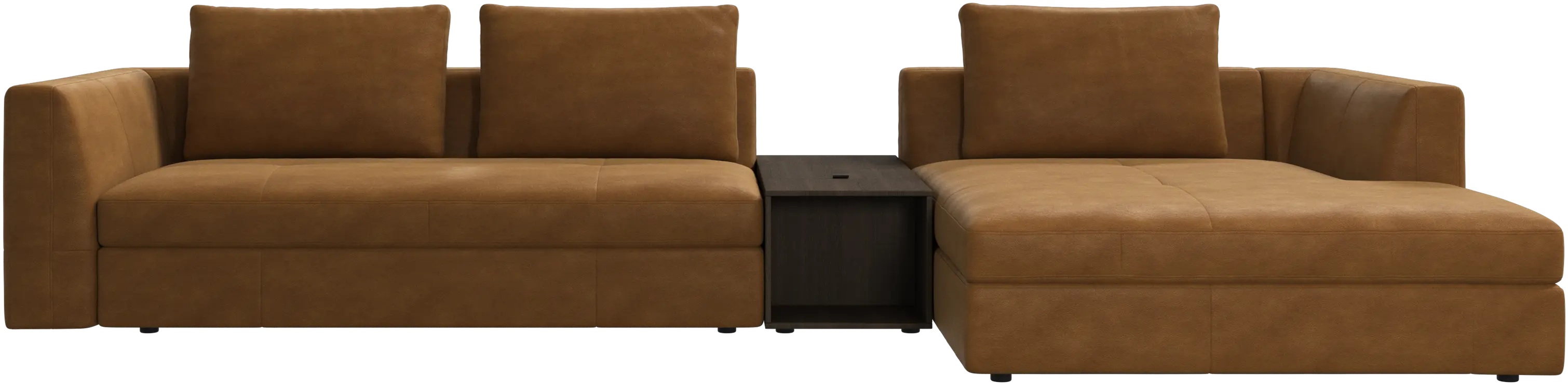 Bergamo chaise longue sofa with storage