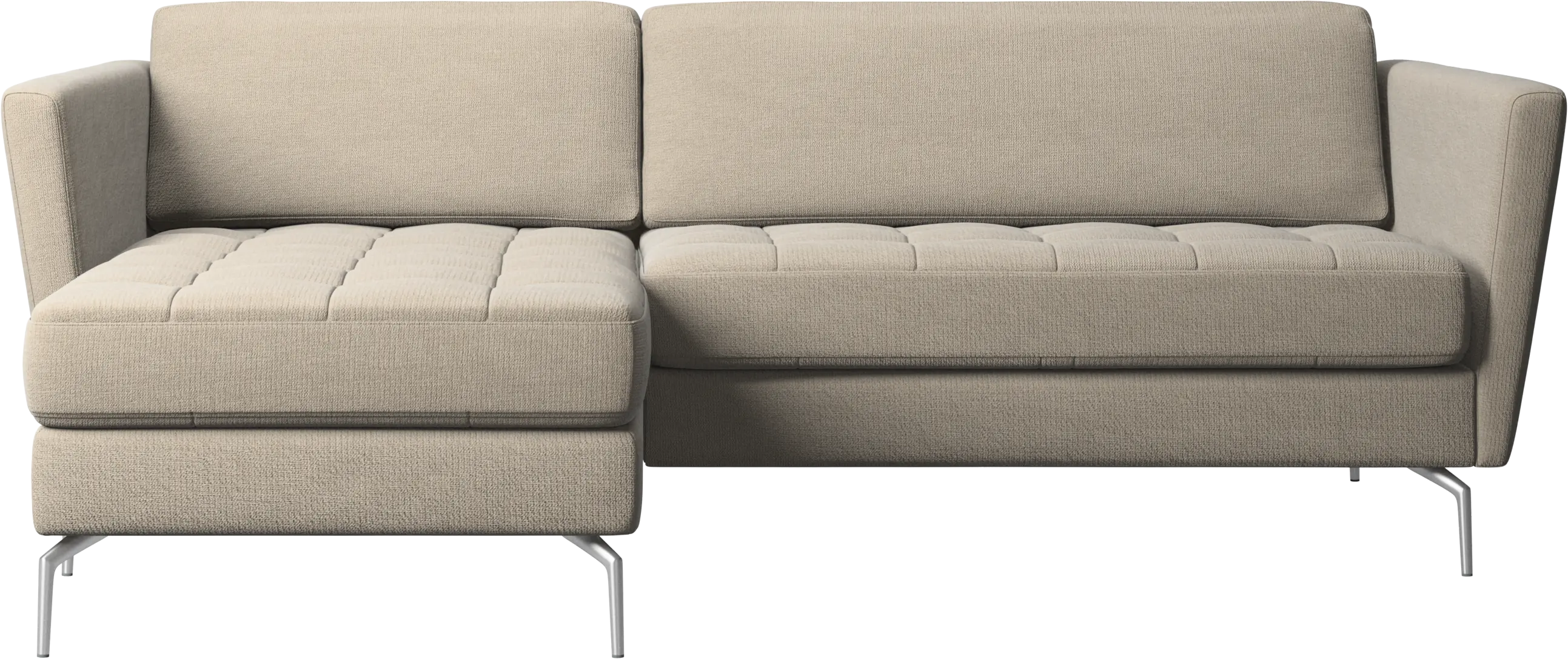 Osaka sofa with resting unit, tufted seat
