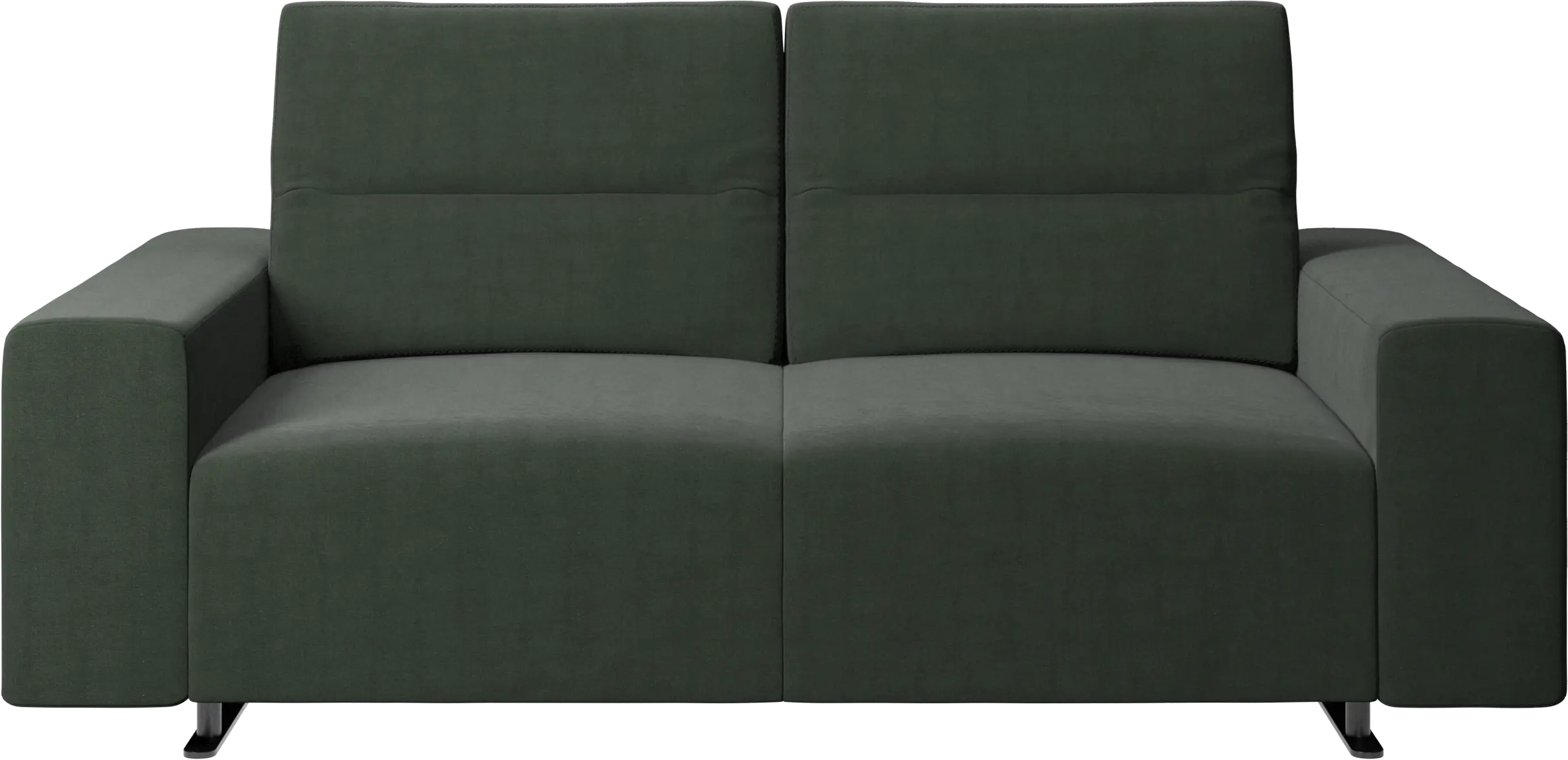 Hampton sofa with adjustable back and storage on the right side