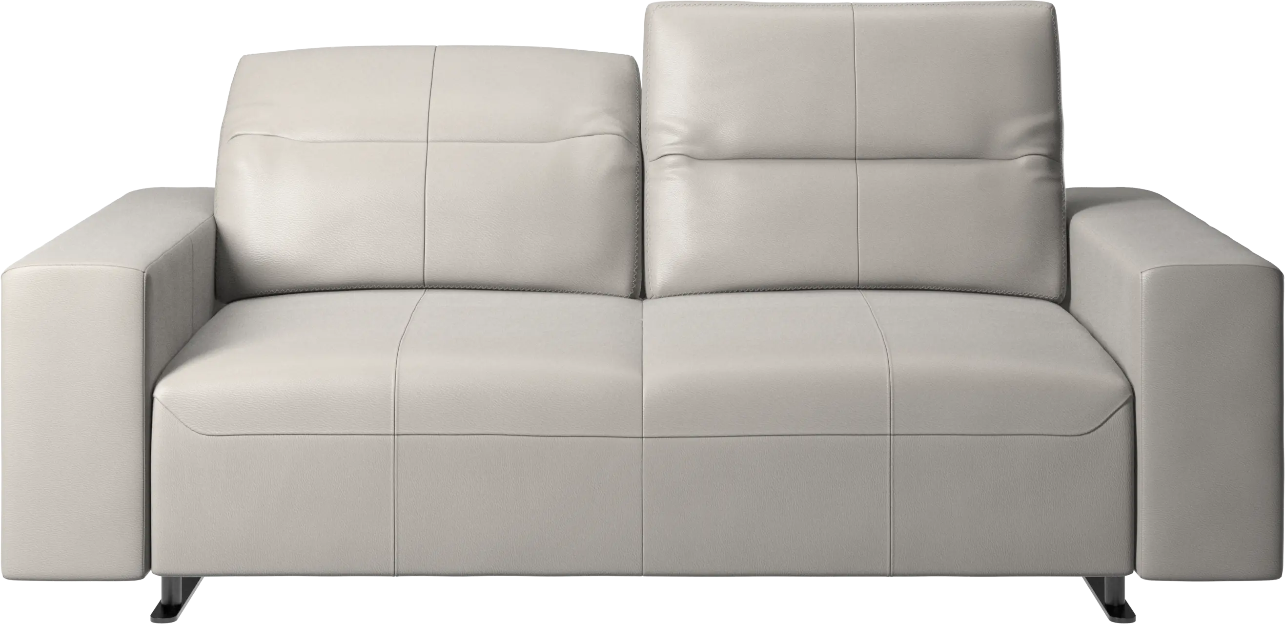 Hampton sofa with adjustable back and storage on the right side