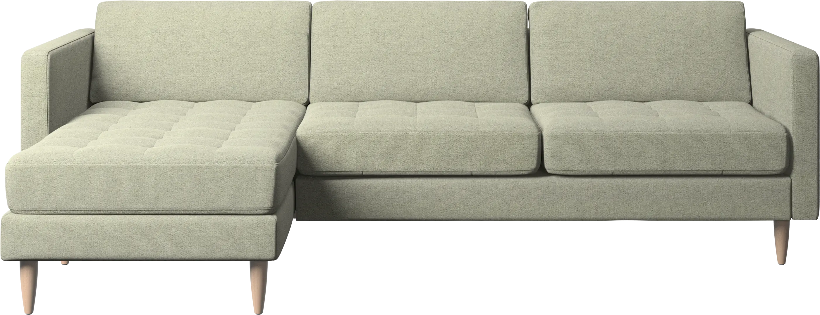Osaka sofa with resting unit, tufted seat