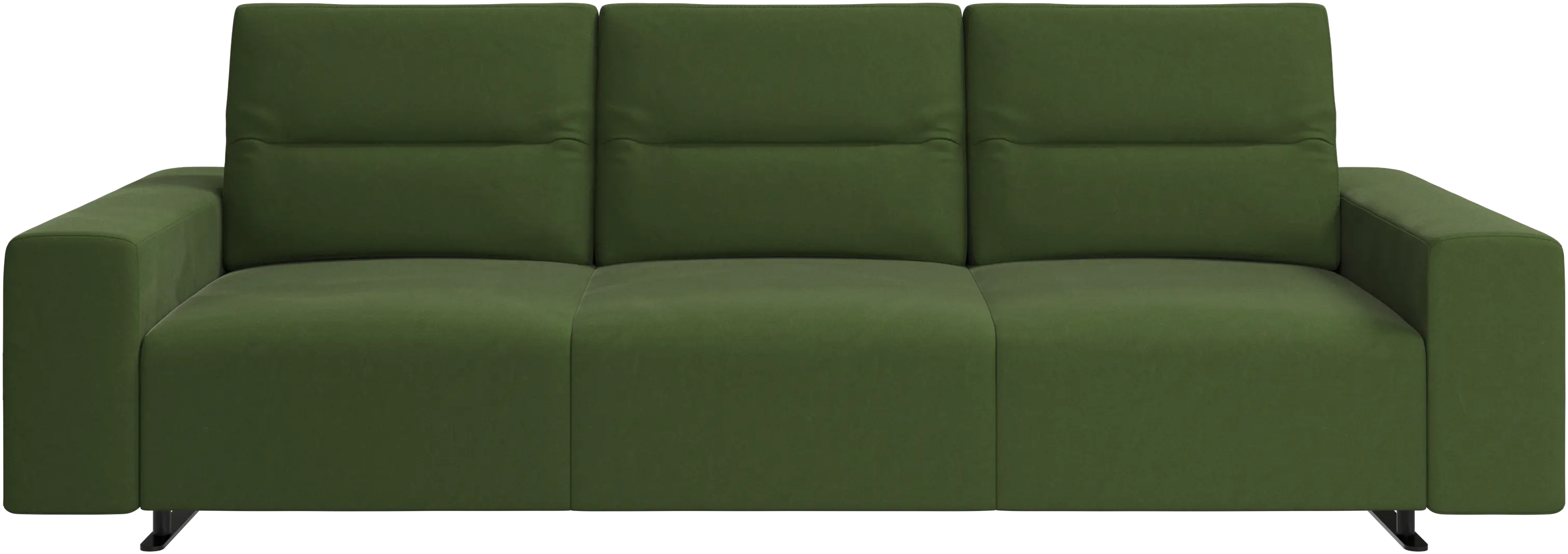 Hampton sofa with adjustable back and storage on the right side