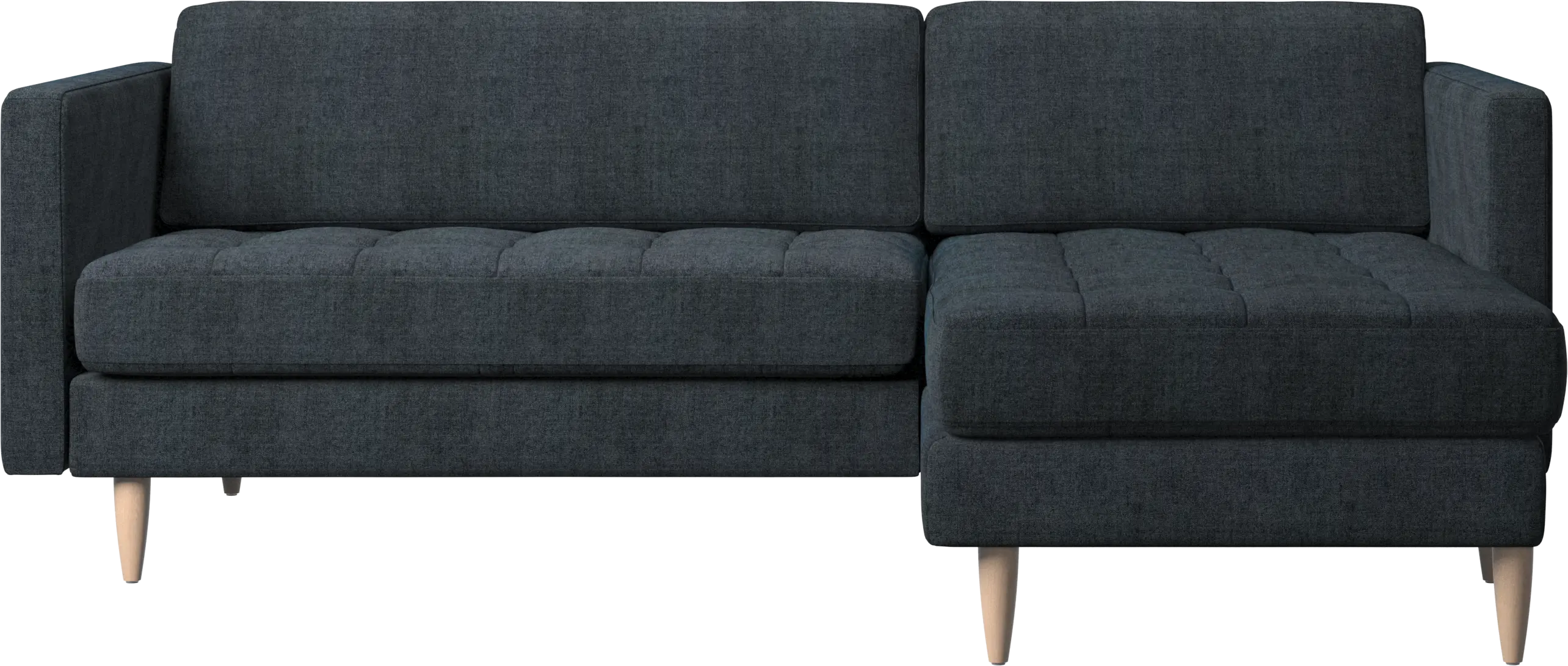 Osaka sofa with resting unit, tufted seat