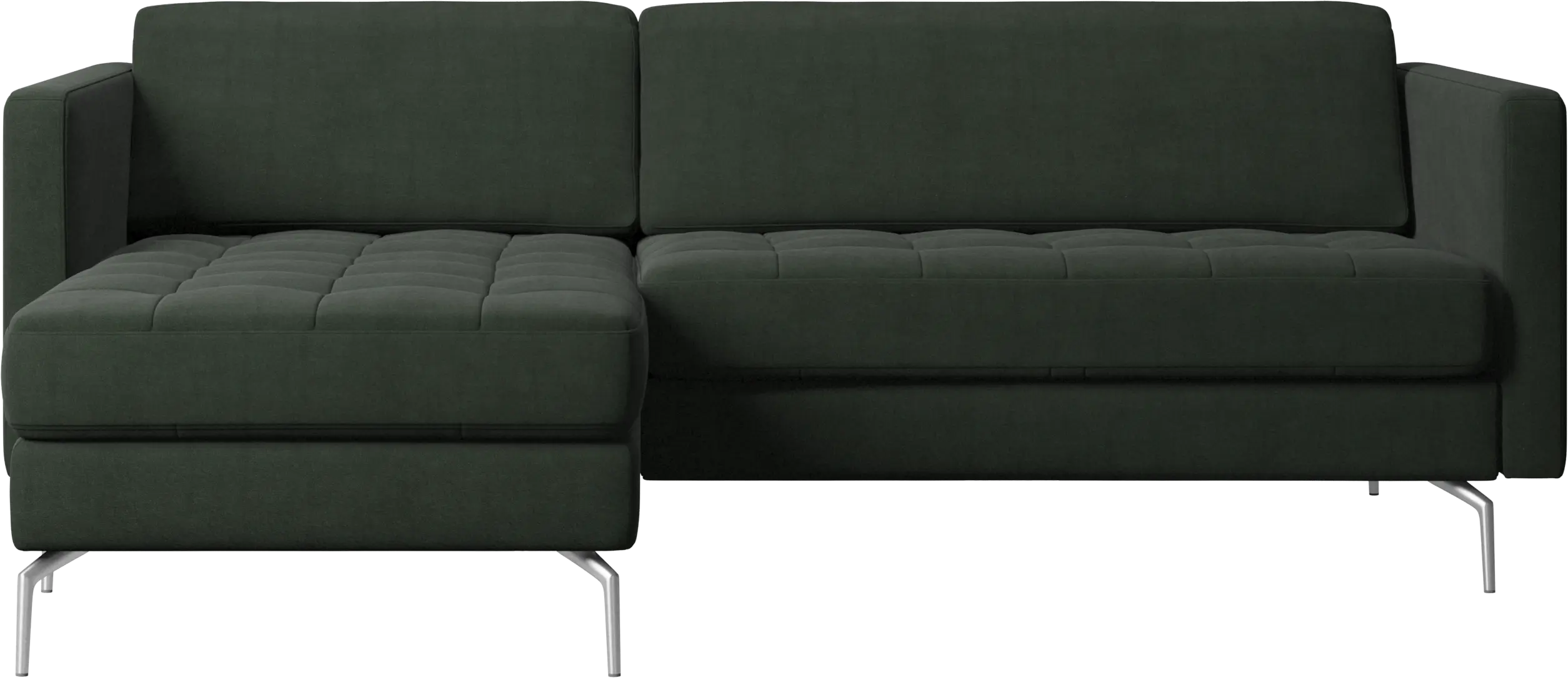 Osaka sofa with resting unit, tufted seat