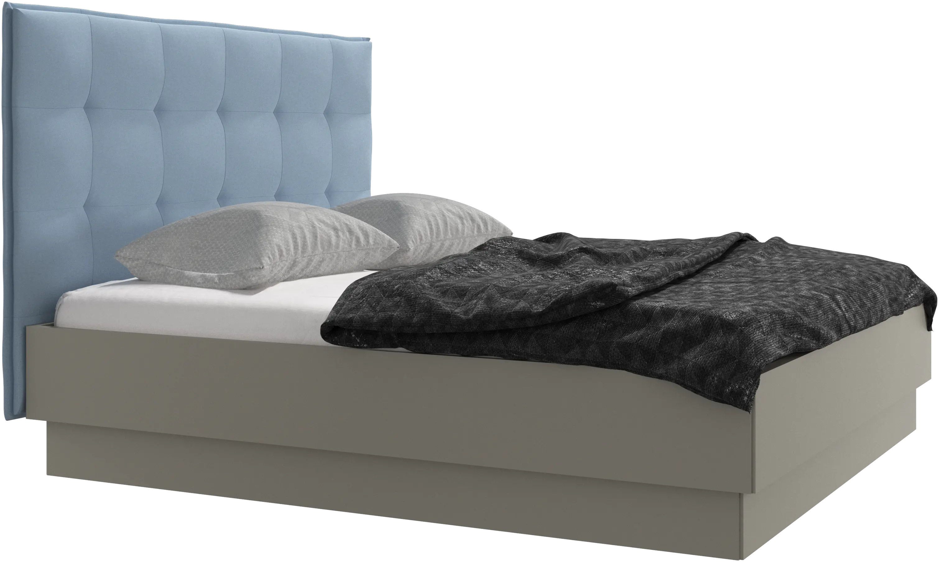 Lugano Bett mit Lattenrost und Staufach unter hochklappbarer Liegefläche, Matratze gegen Aufpreis