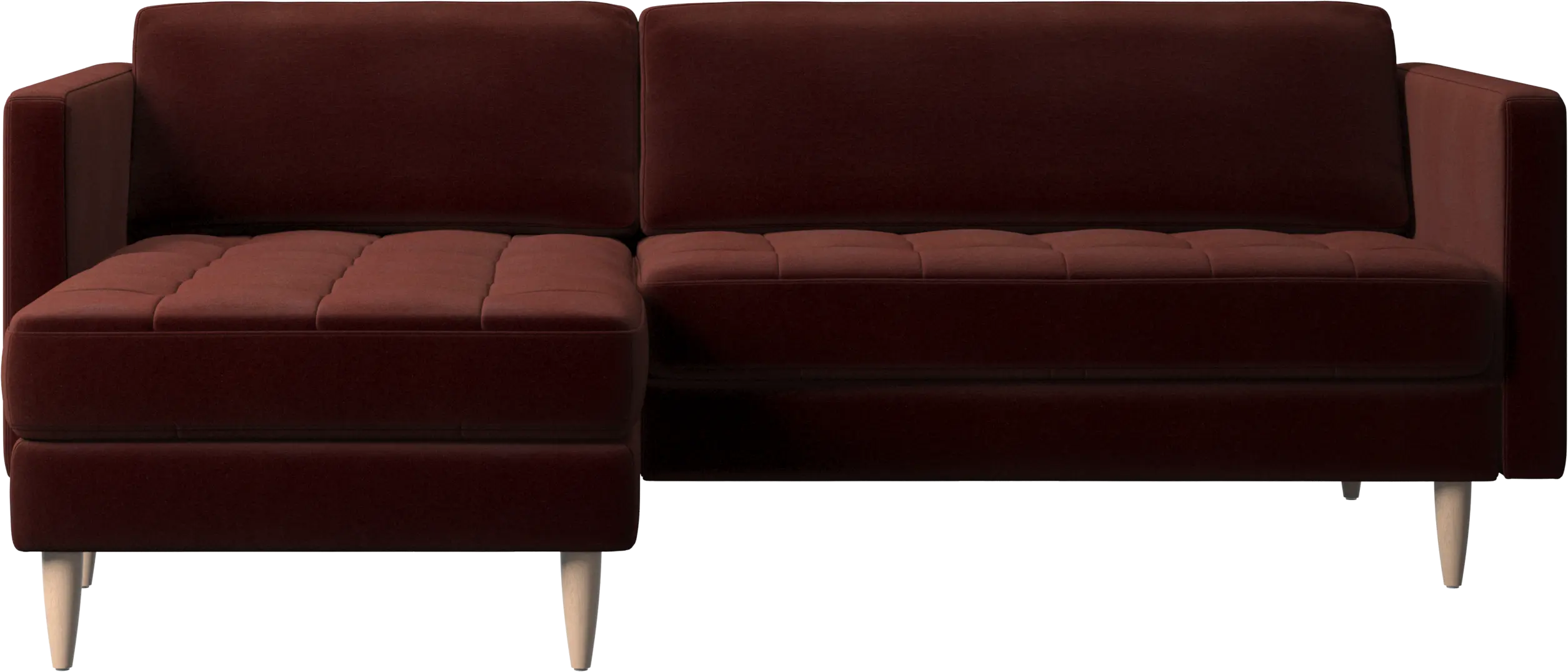 Osaka sofa with resting unit, tufted seat