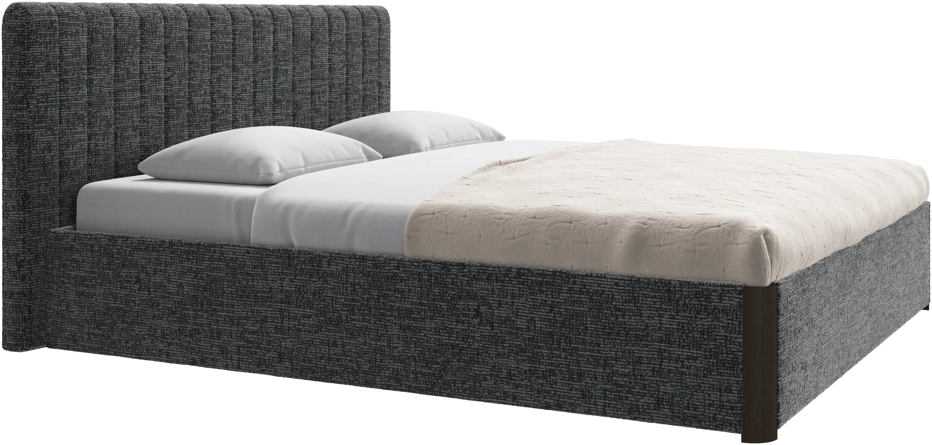 Element 床、床掛け式ヘッドボード、スラット付き、マットレス除外
