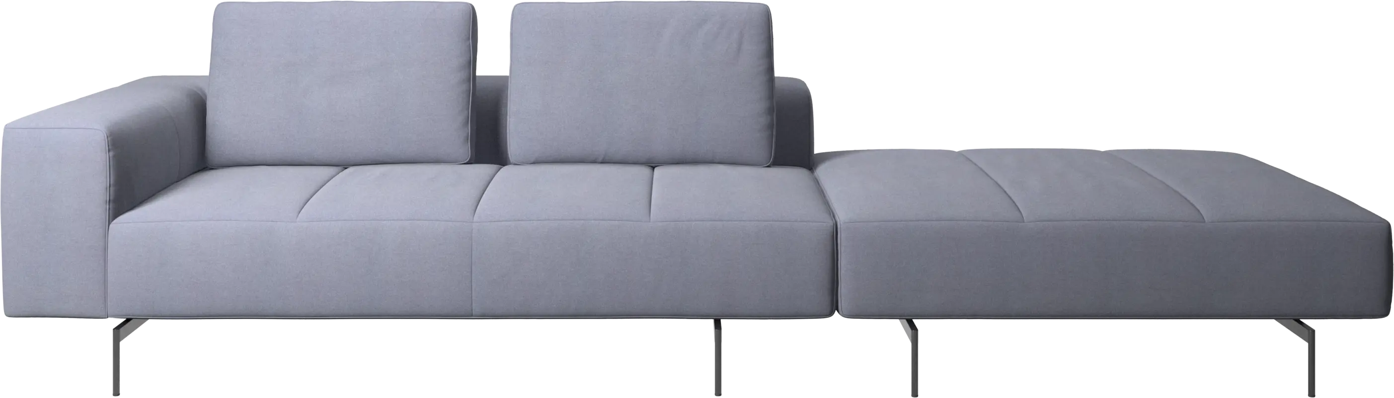 Amsterdam sofa with footstool on right side