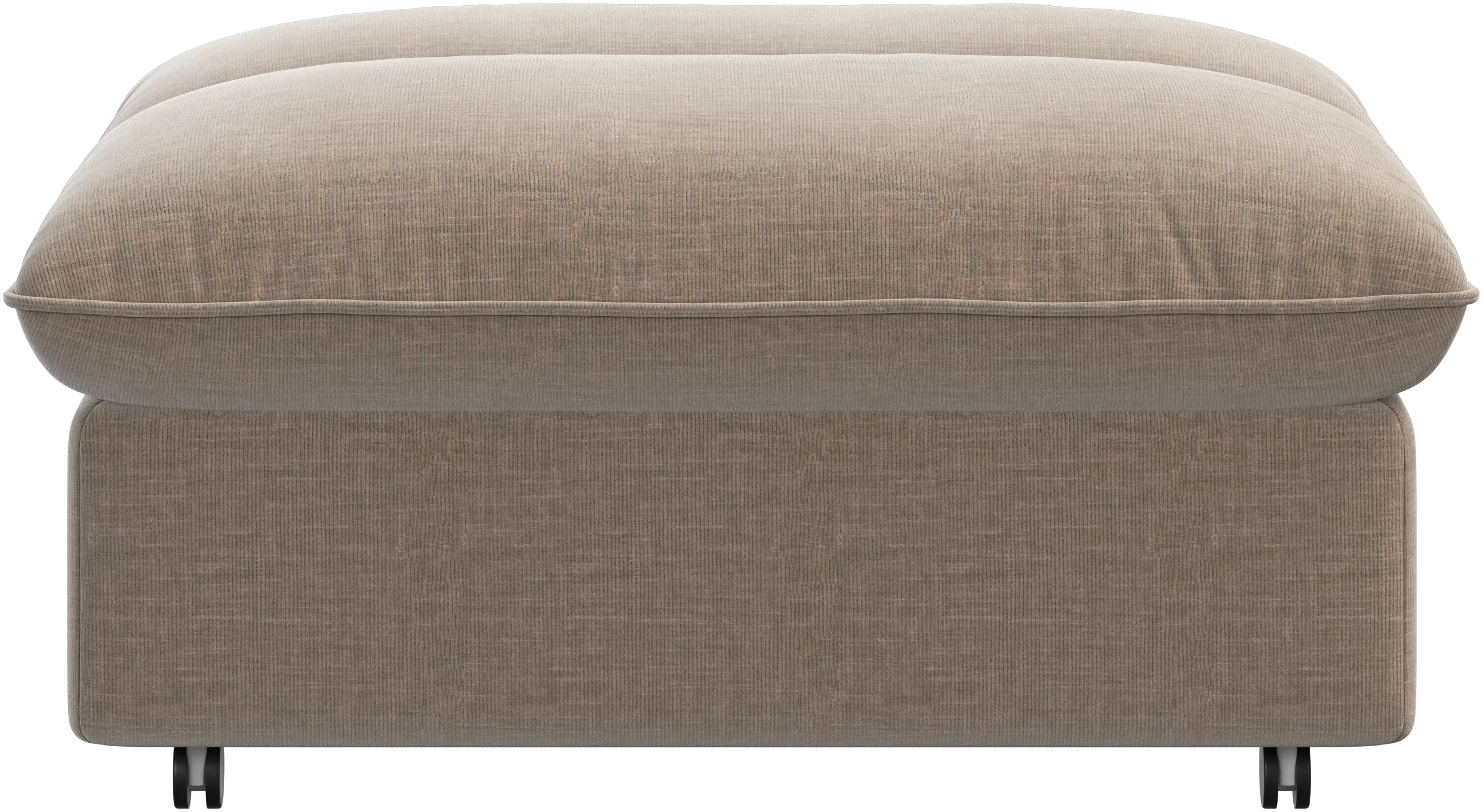 Southampton pouffe on wheels with storage