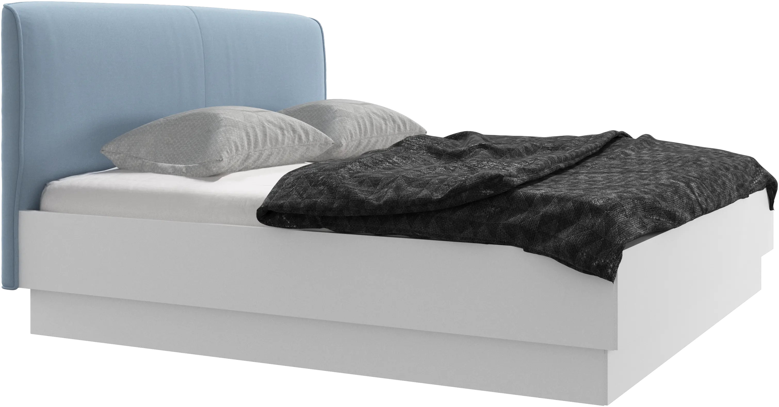 Houston, upholstered bed with storage