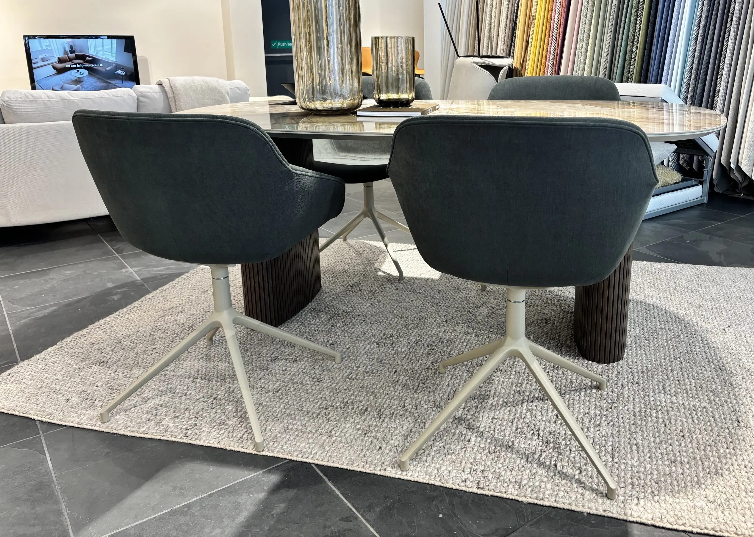 Dining chairs Vienna Dining Chairs, Dark Green Frisco - set of 4