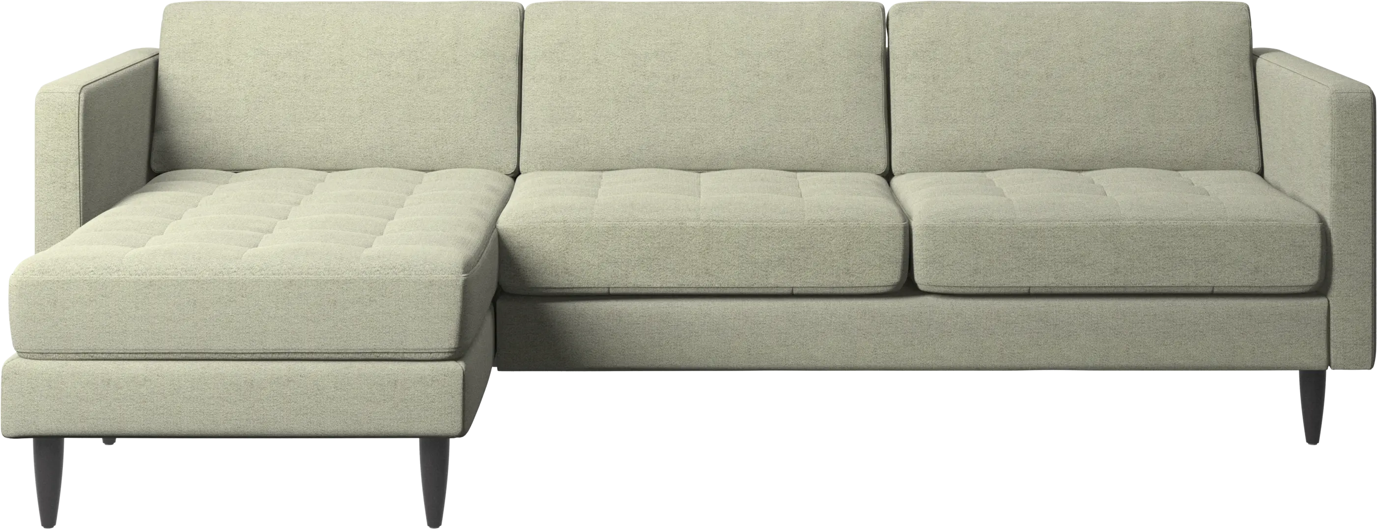 Osaka sofa with resting unit, tufted seat