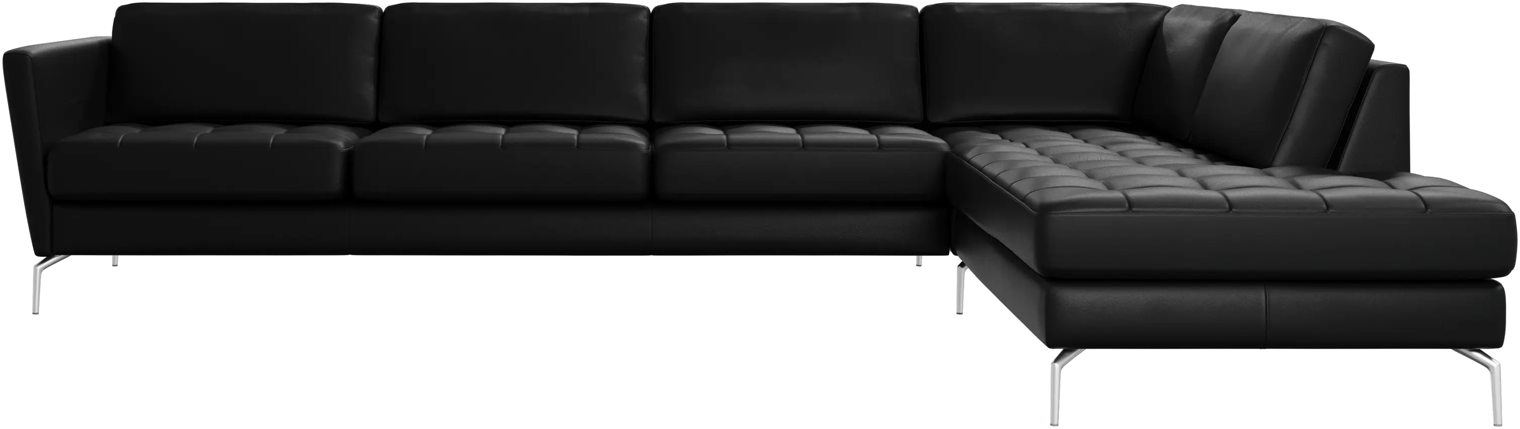 Osaka Ecksofa mit Loungemodul, getuftete Sitzfläche