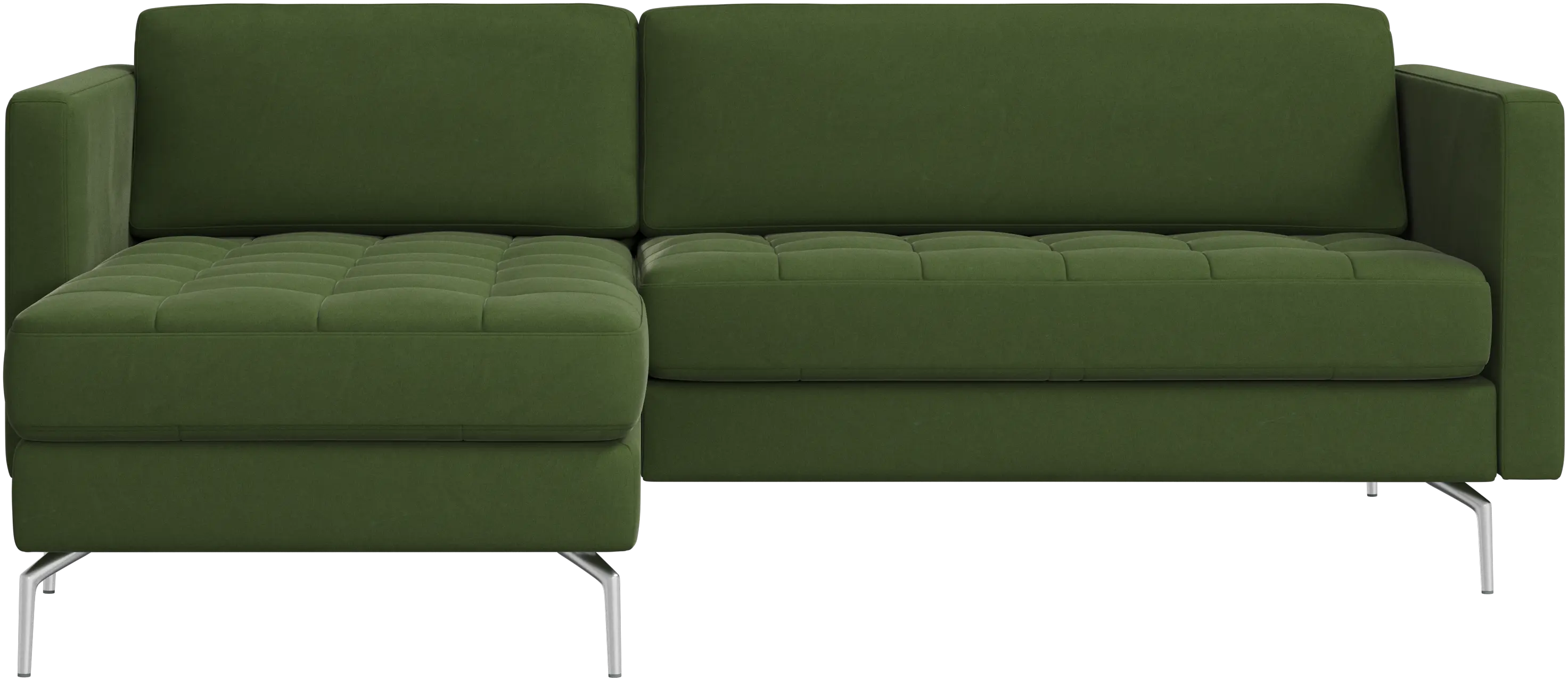Osaka sofa with resting unit, tufted seat