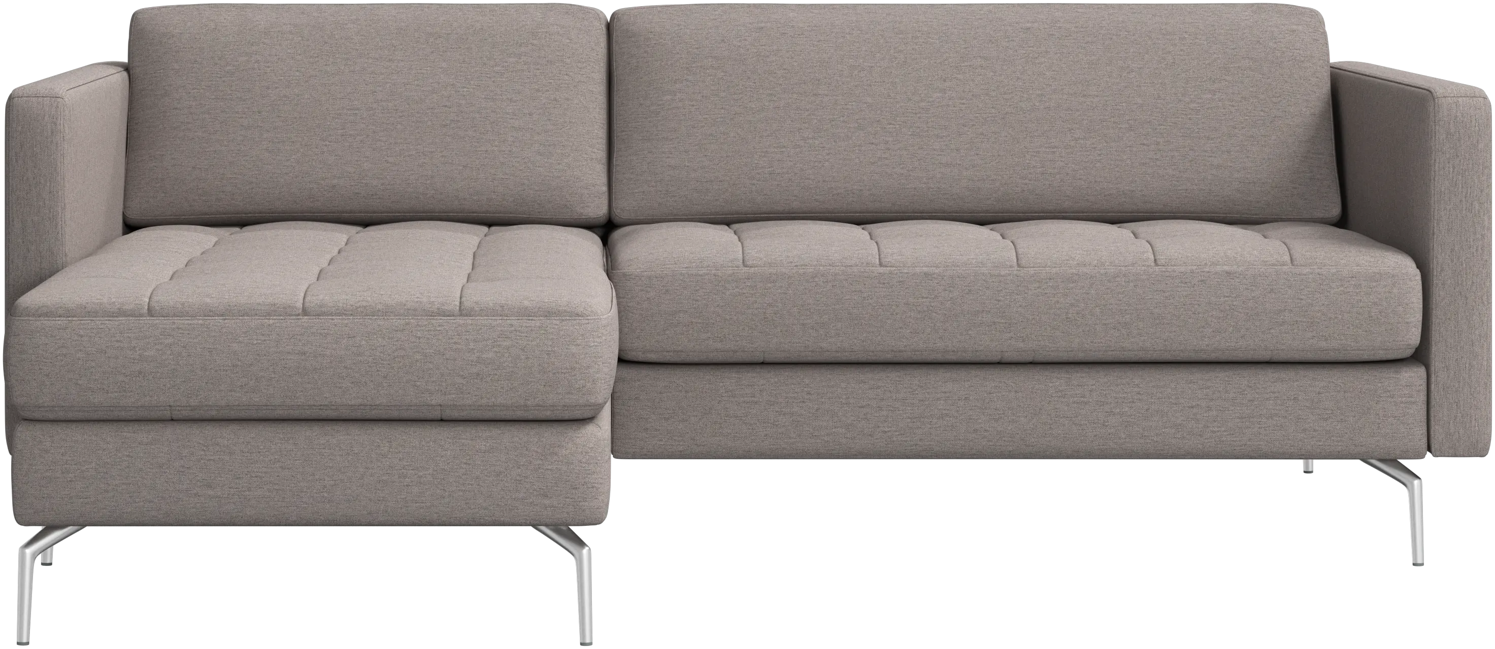 Osaka sofa with resting unit, tufted seat