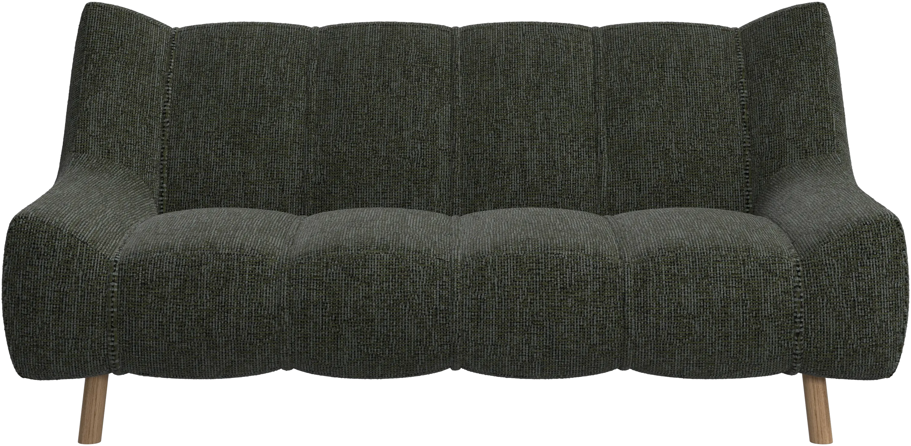 Canapé 2 places Nawabari, jambe en bois