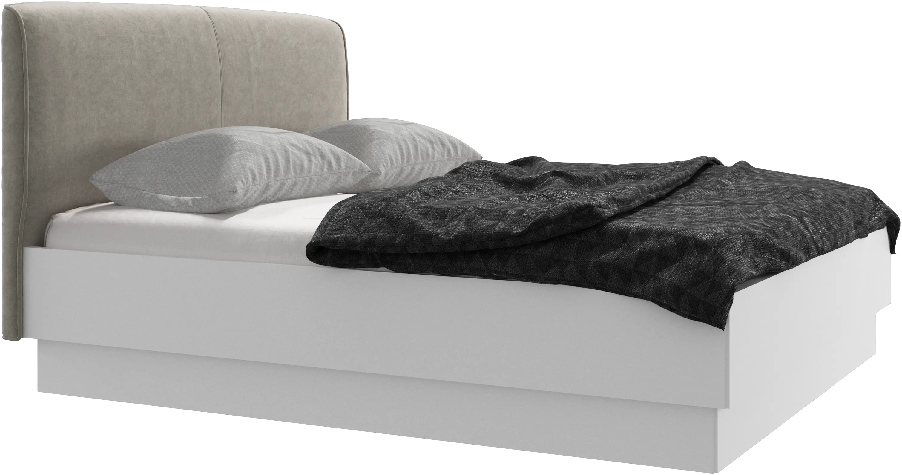 Houston, upholstered bed with storage