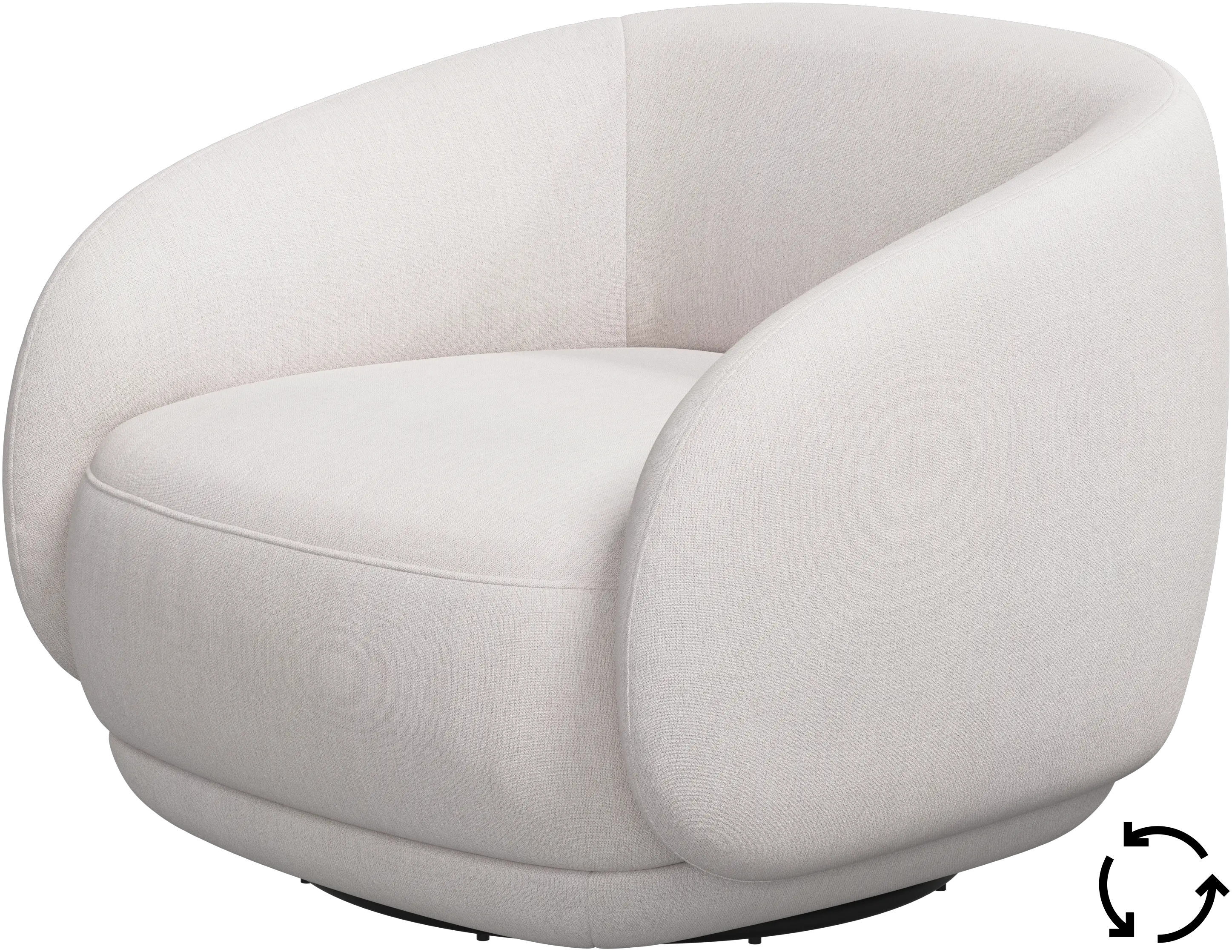 Bolzano chair with swivel base