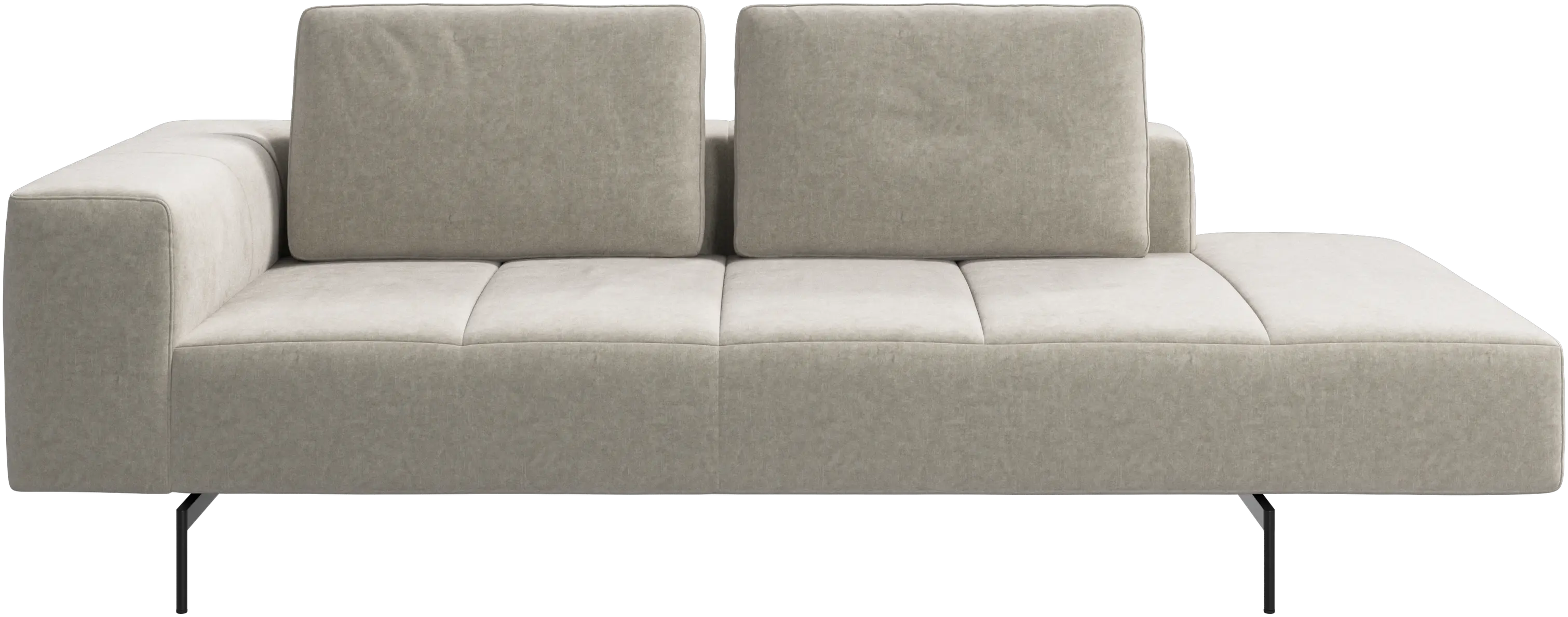 Amsterdam resting module for sofa, armrest left, open end right