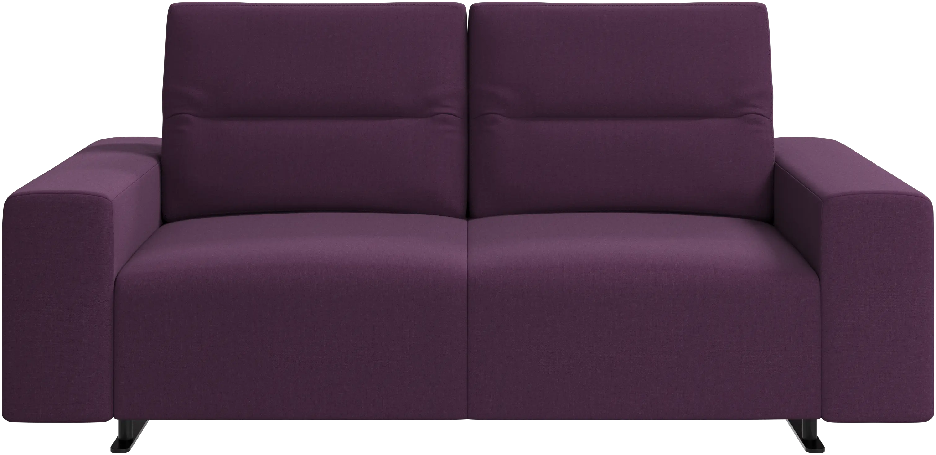Hampton sofa with adjustable back and storage on the right side