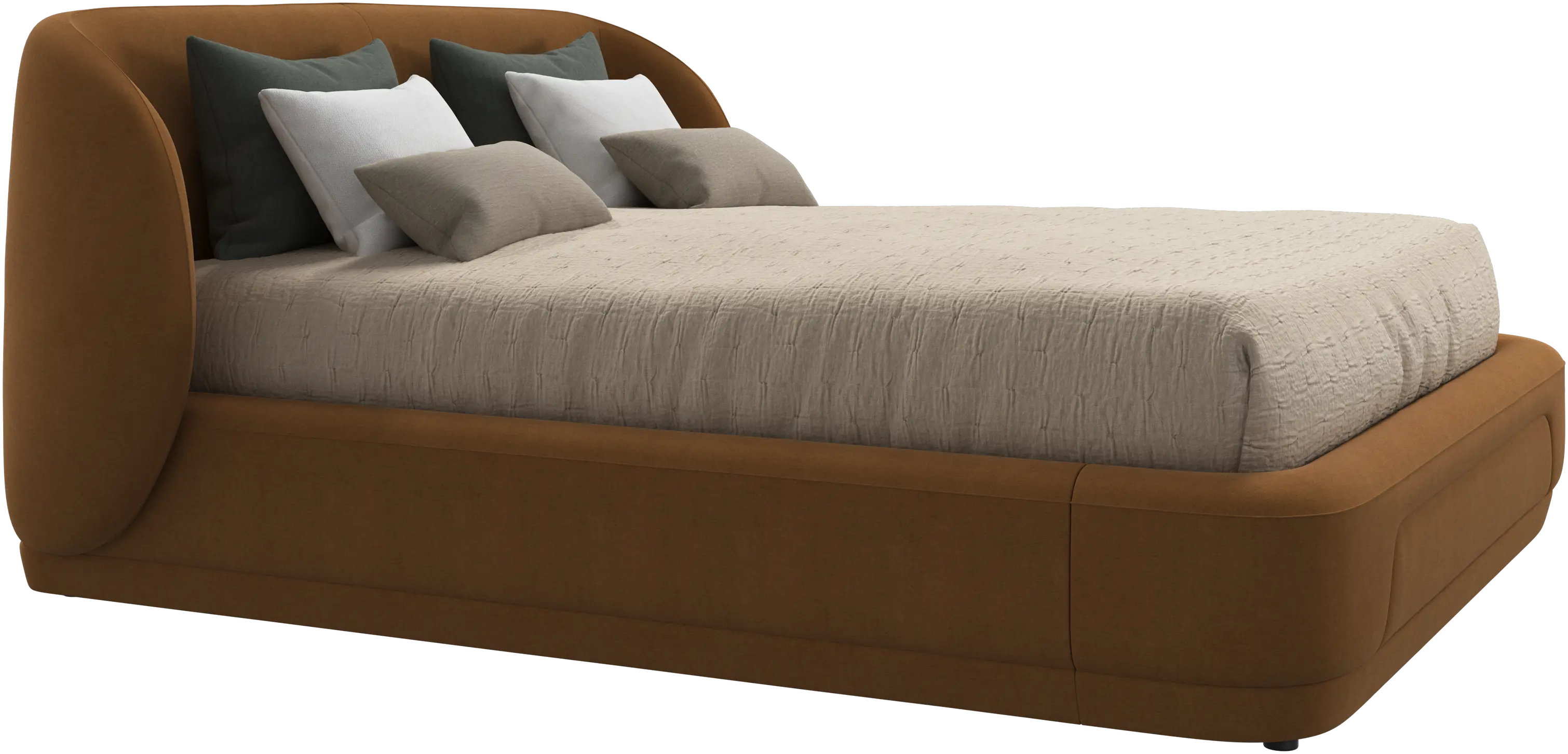 Bolzano bed with slats  - W152,5xL203cm