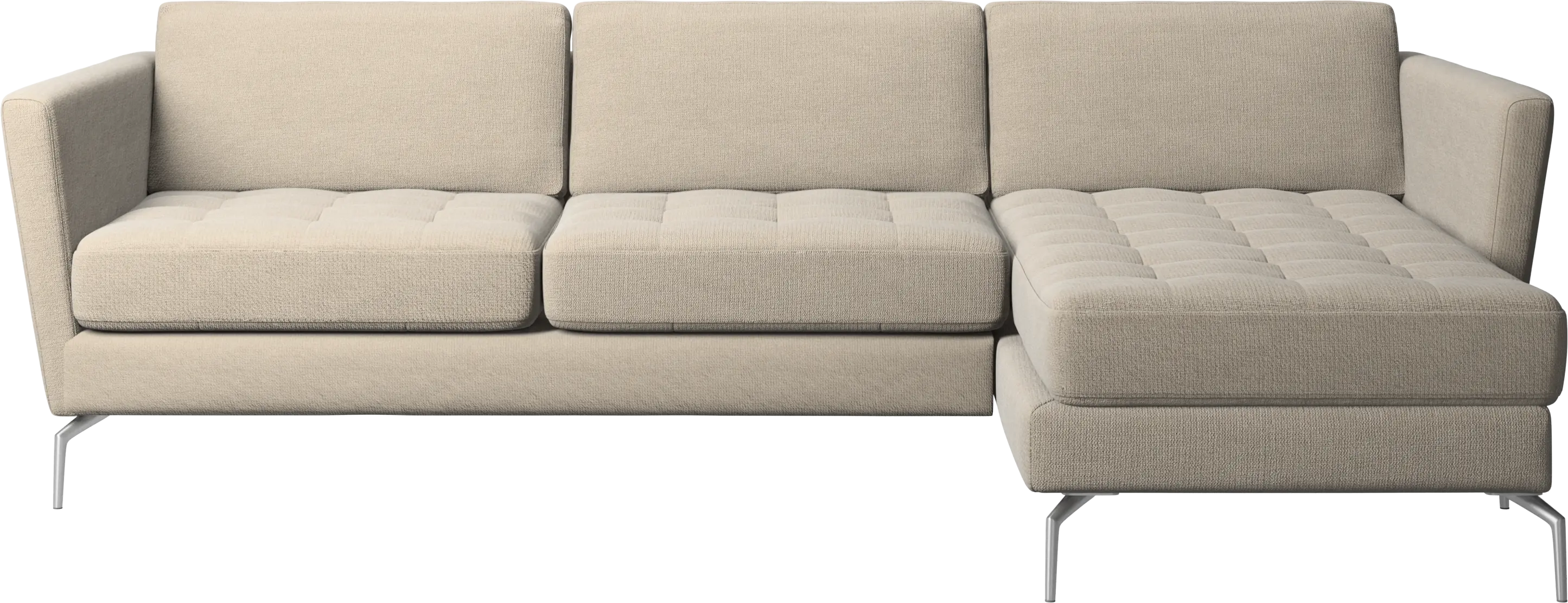 Osaka sofa with resting unit, tufted seat