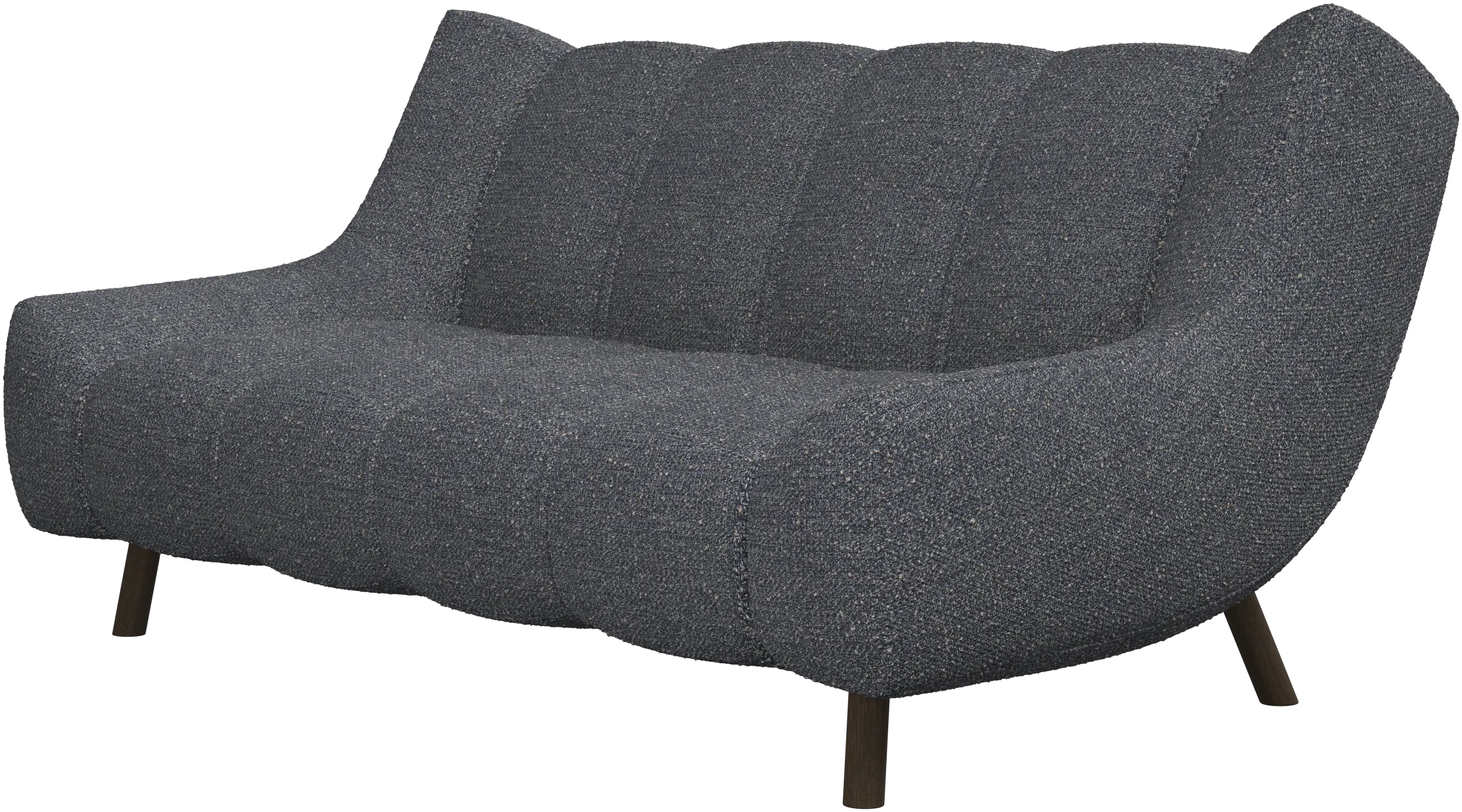 Nawabari 2 seater sofa, wooden leg